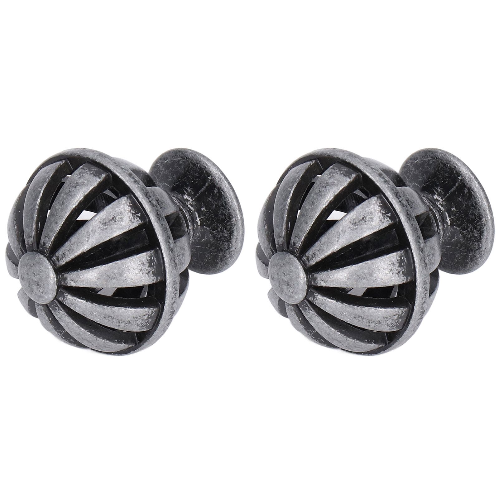 2Set Cabinet Knob Birdcage Hollow Closet Drawer Knob Zinc Alloy Wardrobe Knob for Home Decoration366 Birdcag Antique Silver - Image 7