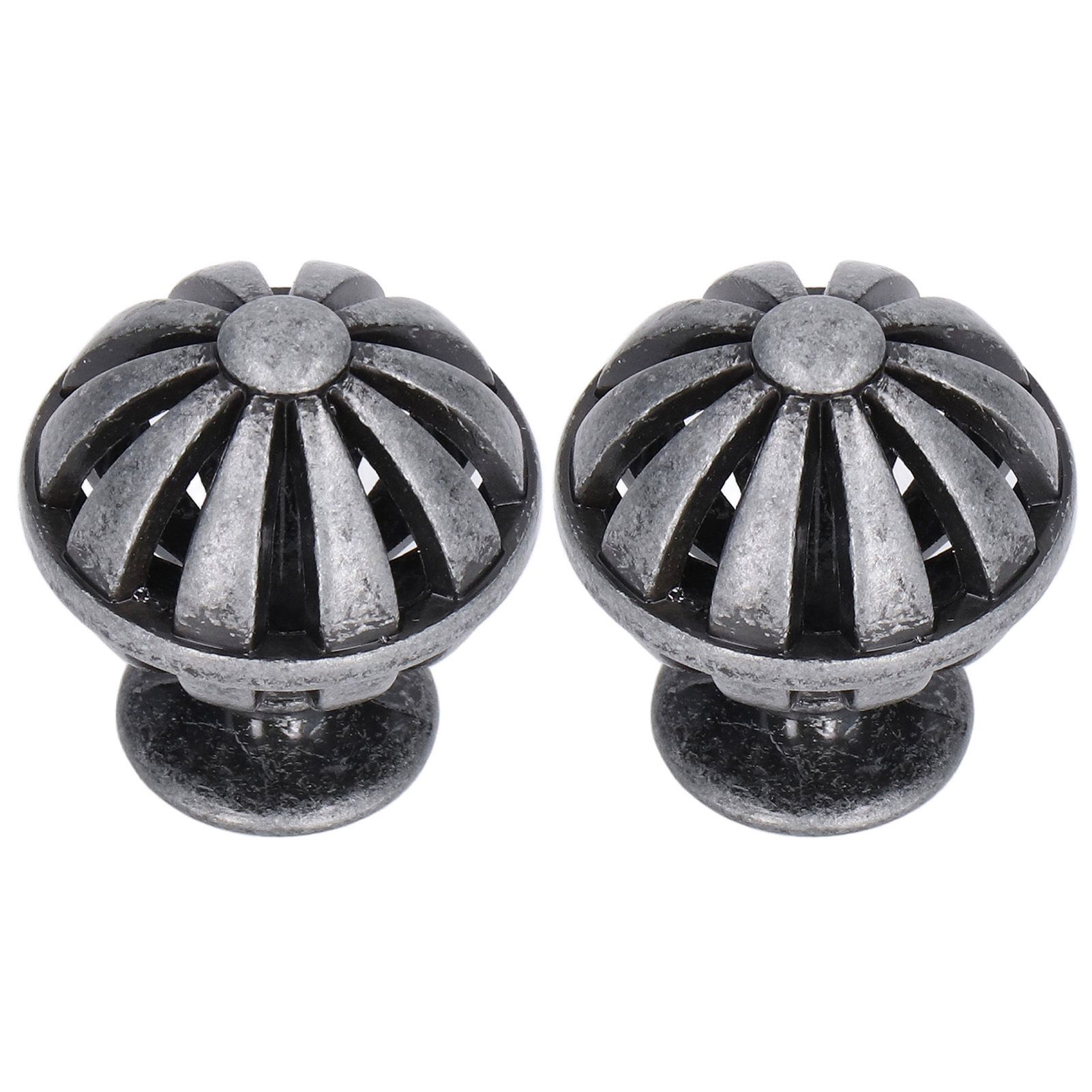 2Set Cabinet Knob Birdcage Hollow Closet Drawer Knob Zinc Alloy Wardrobe Knob for Home Decoration366 Birdcag Antique Silver - Image 8