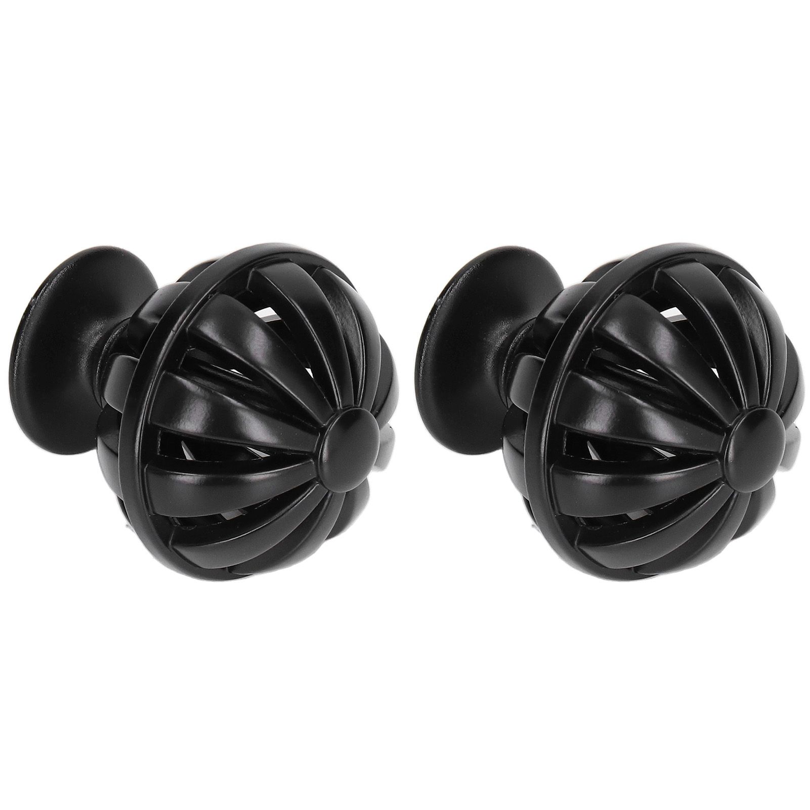 2Set Cabinet Knob Birdcage Hollow Closet Drawer Knob Zinc Alloy Wardrobe Knob for Home Decoration366 Birdcage Black - Image 2