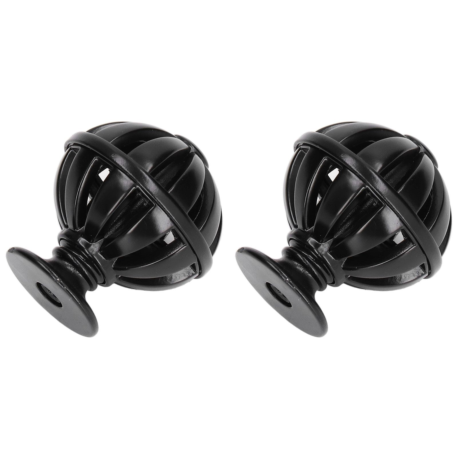 2Set Cabinet Knob Birdcage Hollow Closet Drawer Knob Zinc Alloy Wardrobe Knob for Home Decoration366 Birdcage Black - Image 5