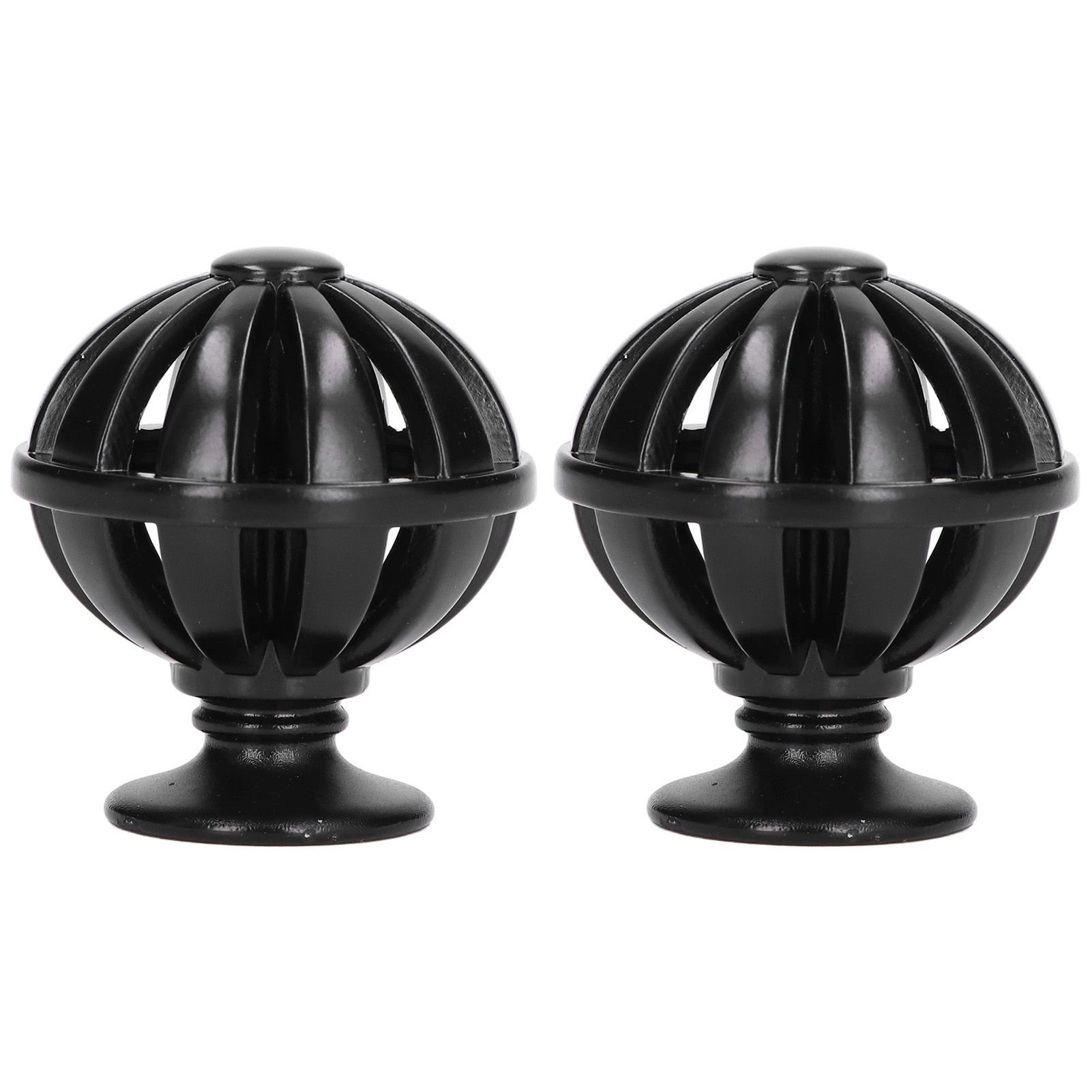 2Set Cabinet Knob Birdcage Hollow Closet Drawer Knob Zinc Alloy Wardrobe Knob for Home Decoration366 Birdcage Black - Image 6