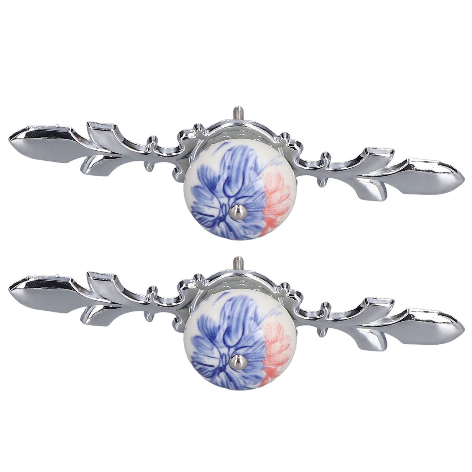 2pcs/set Ceramic Cabinet Handle Modern Simple Style Hand Painted Ceramic Cabinet Knobs1060D Plantain Blue and White Porcelain - Image 8