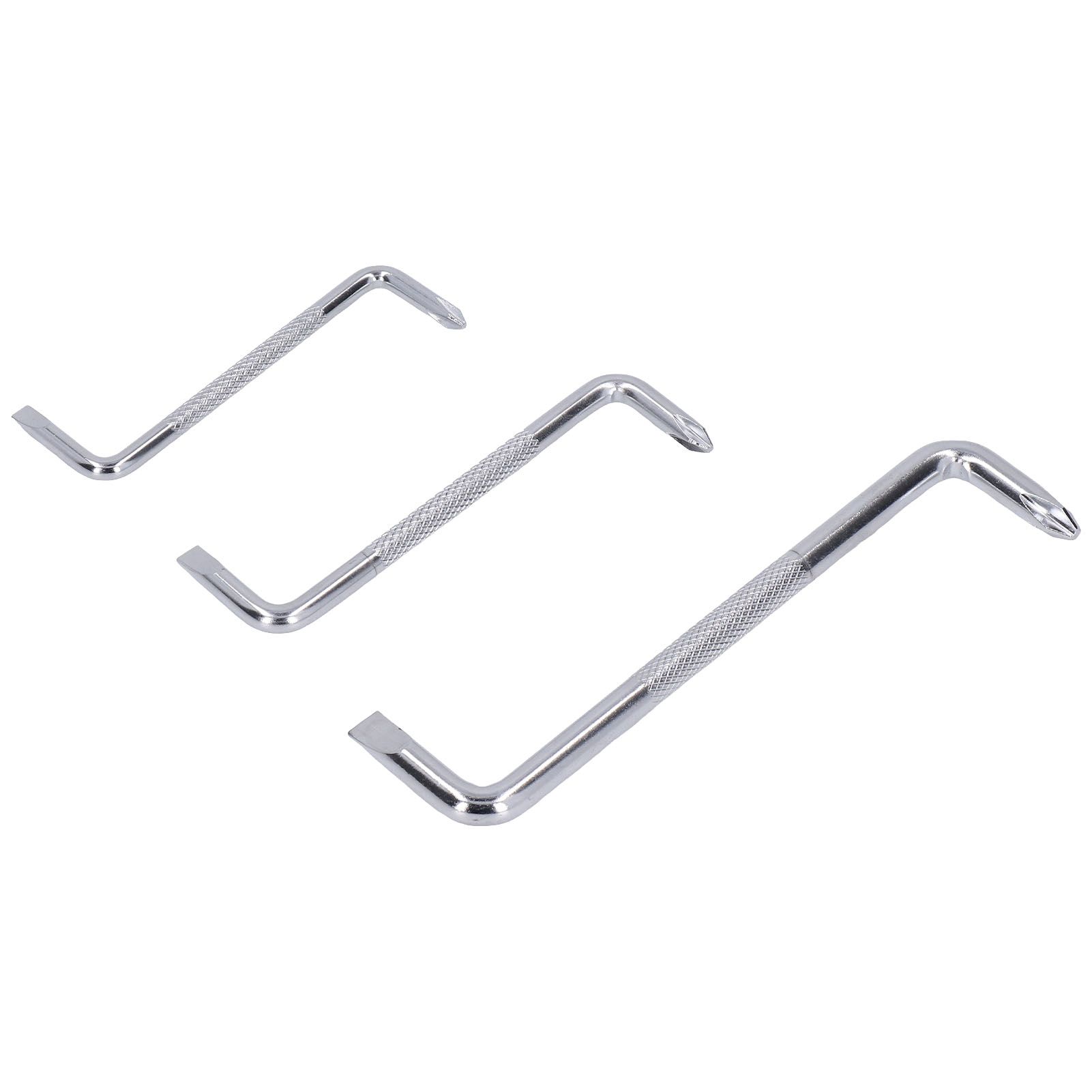 3Pcs Z Type Short Handle Screwdriver 90° Double Head Offset Screwdriver for Home Computer Bicycle Repairs - Image 6