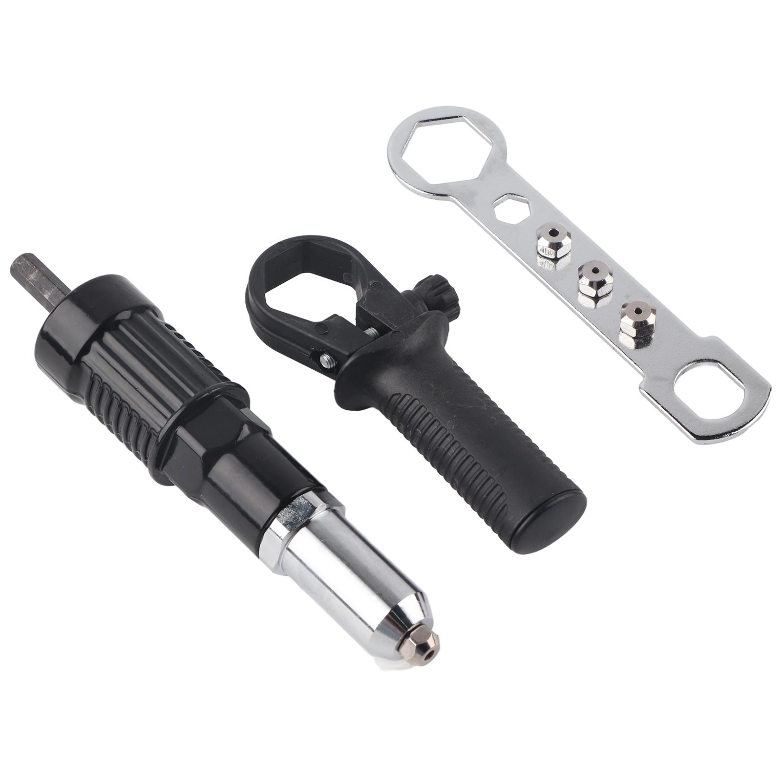 Electric Riveting Gun Adapter Rivet Gun Accessory Electric Drill Rivet Machine Grab Rivet and Nail Gun Head - Image 1