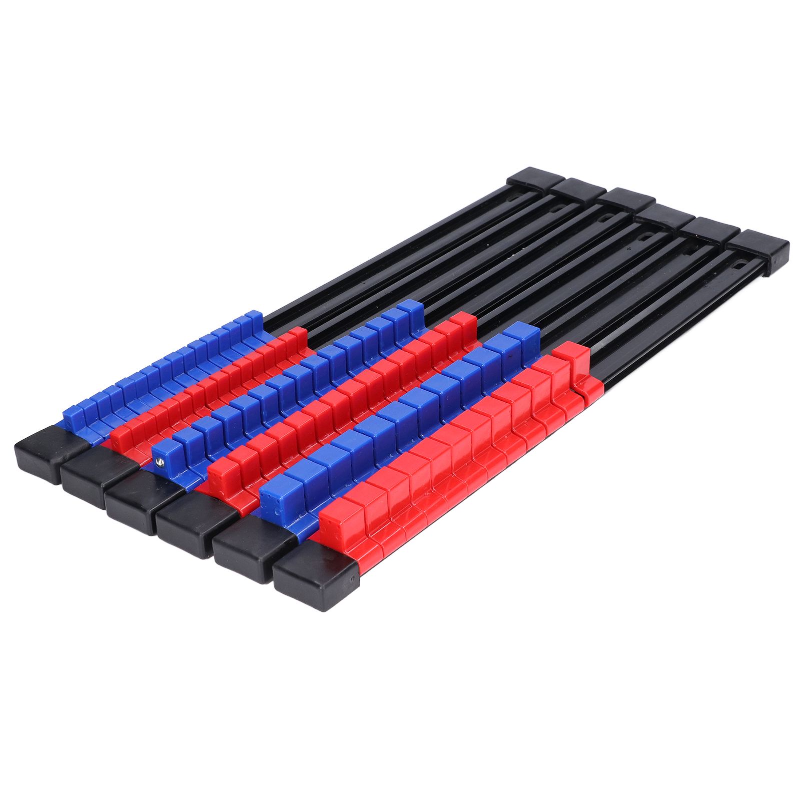 6pcs Socket Organizer Tray Multipurpose ABS 1/4in 3/8in 1/2in Auto Repairing Tools - Image 1