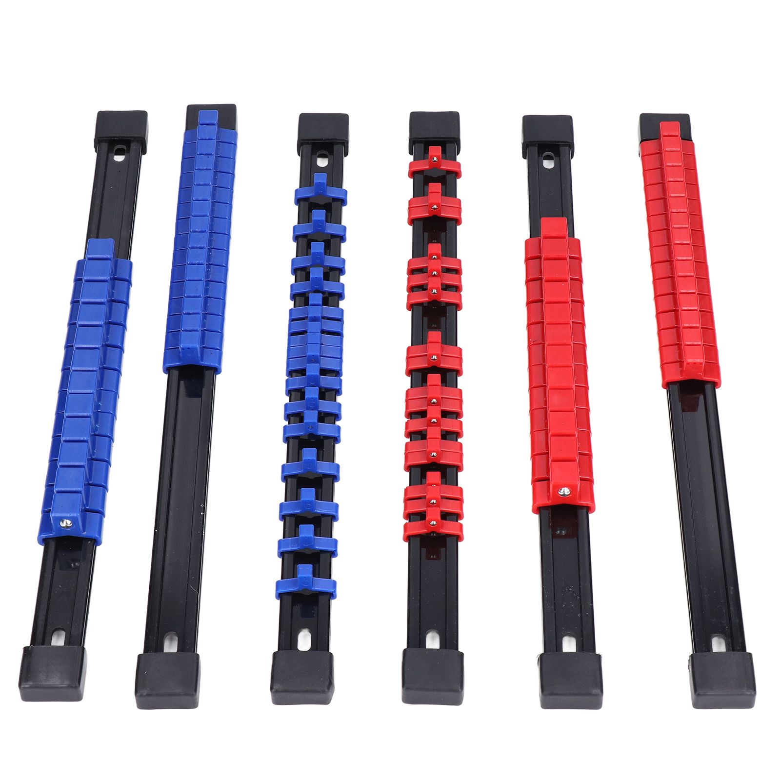 6pcs Socket Organizer Tray Multipurpose ABS 1/4in 3/8in 1/2in Auto Repairing Tools - Image 3