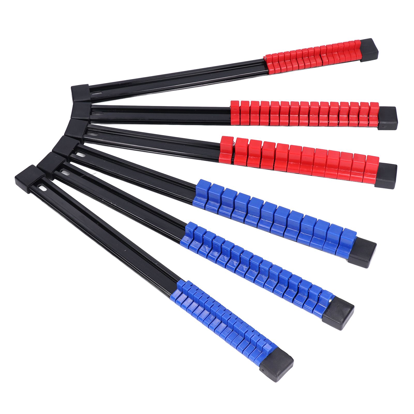 6pcs Socket Organizer Tray Multipurpose ABS 1/4in 3/8in 1/2in Auto Repairing Tools - Image 7