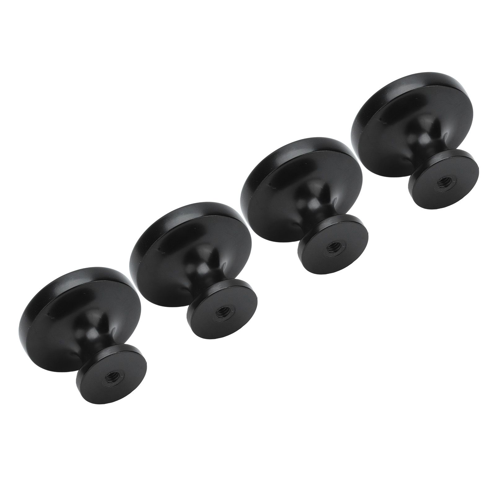 4Set Lion Head Zinc Alloy Cabinet Door Handle Modern Antique Cartoon Solid Drawer Pull Circular Single Hole Buckle Hand399 Lion Head Black - Image 5