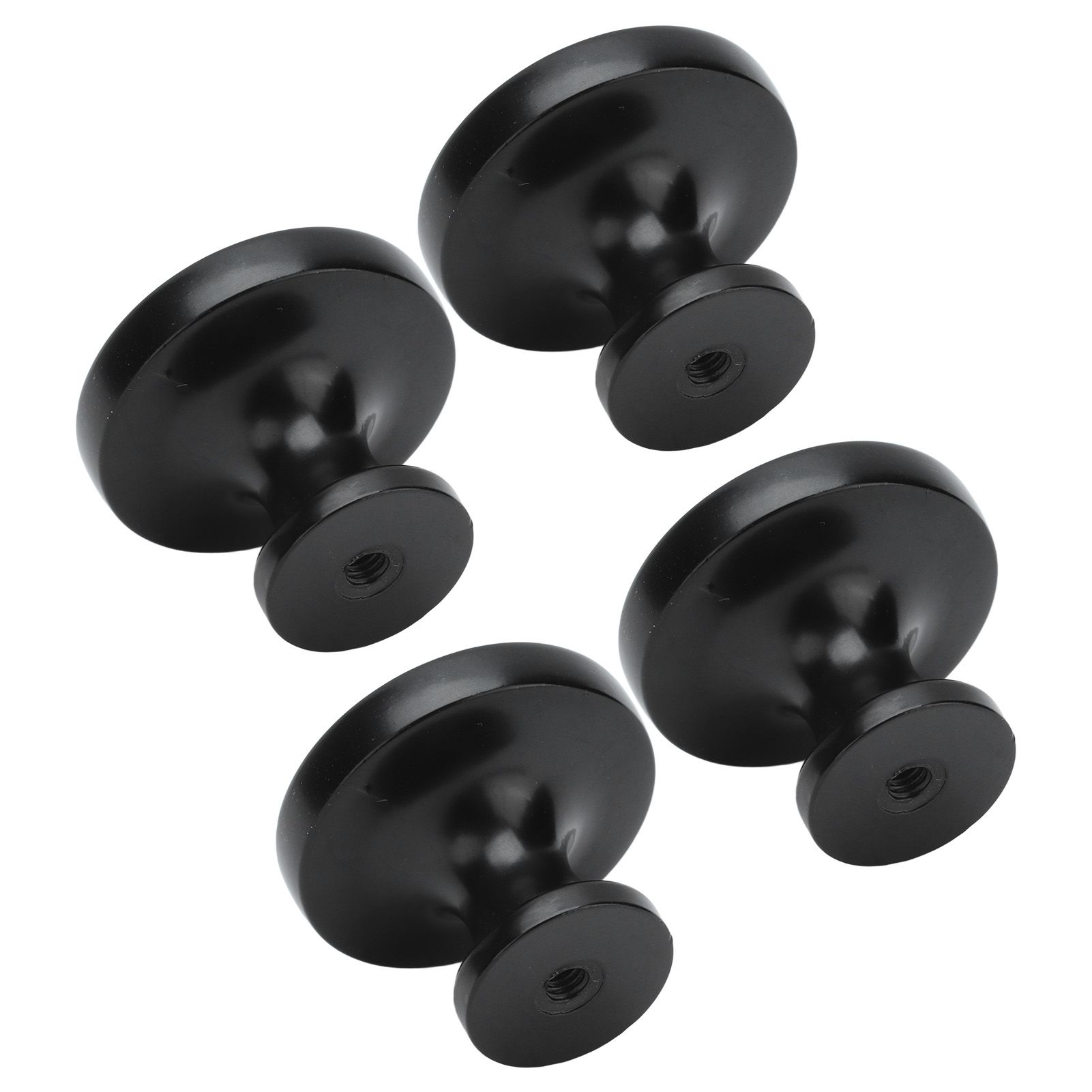 4Set Lion Head Zinc Alloy Cabinet Door Handle Modern Antique Cartoon Solid Drawer Pull Circular Single Hole Buckle Hand399 Lion Head Black - Image 6