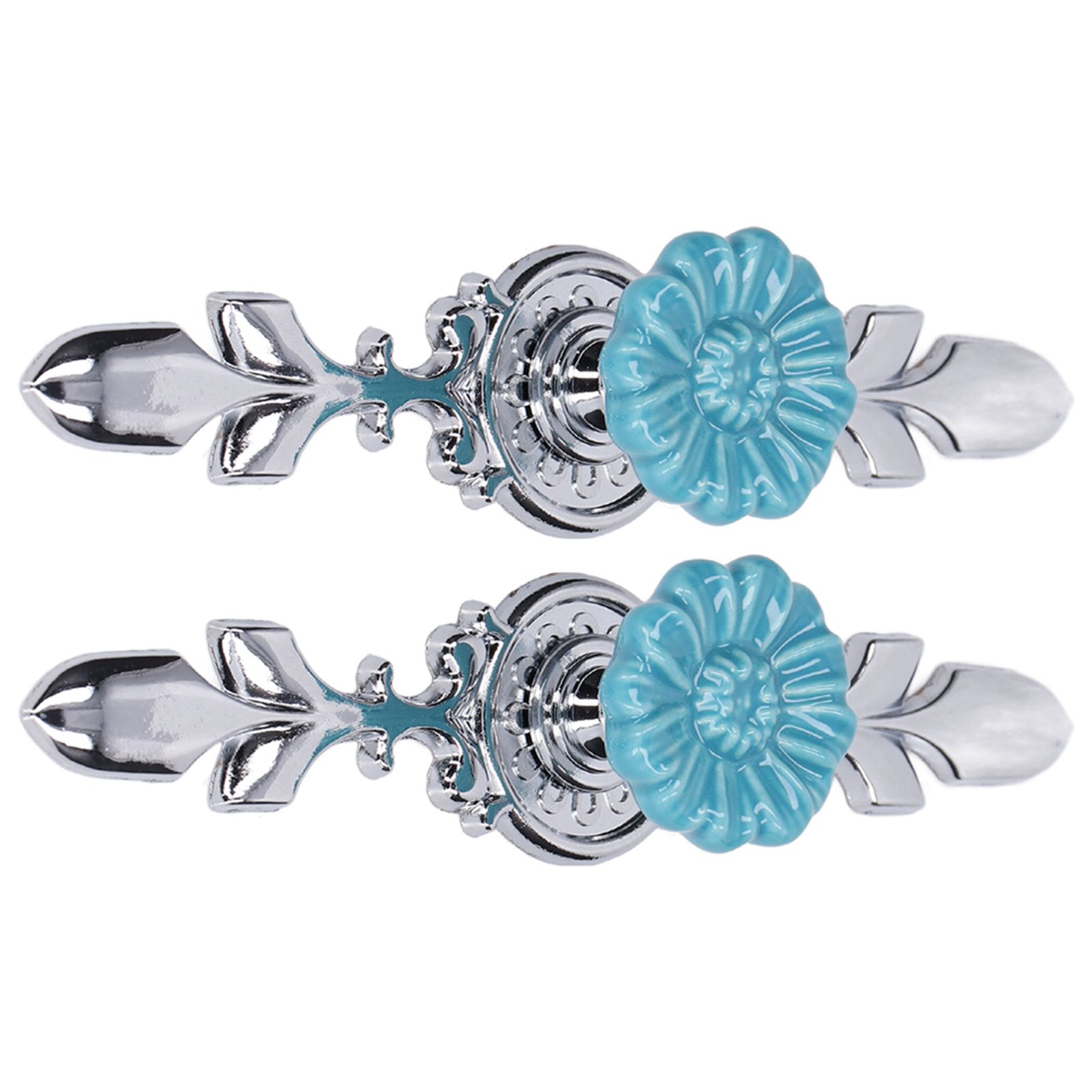 2Set Cabinet Knob Zinc Alloy Single Hole Closet Drawer Wardrobe Knob for Home Furniture Decoration1088D Wild Chrysanthemum - Image 3