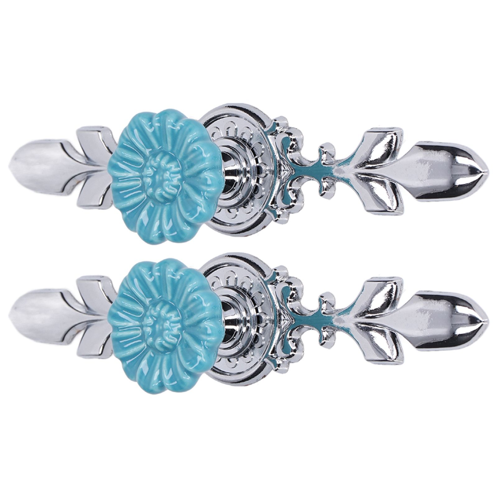 2Set Cabinet Knob Zinc Alloy Single Hole Closet Drawer Wardrobe Knob for Home Furniture Decoration1088D Wild Chrysanthemum - Image 4