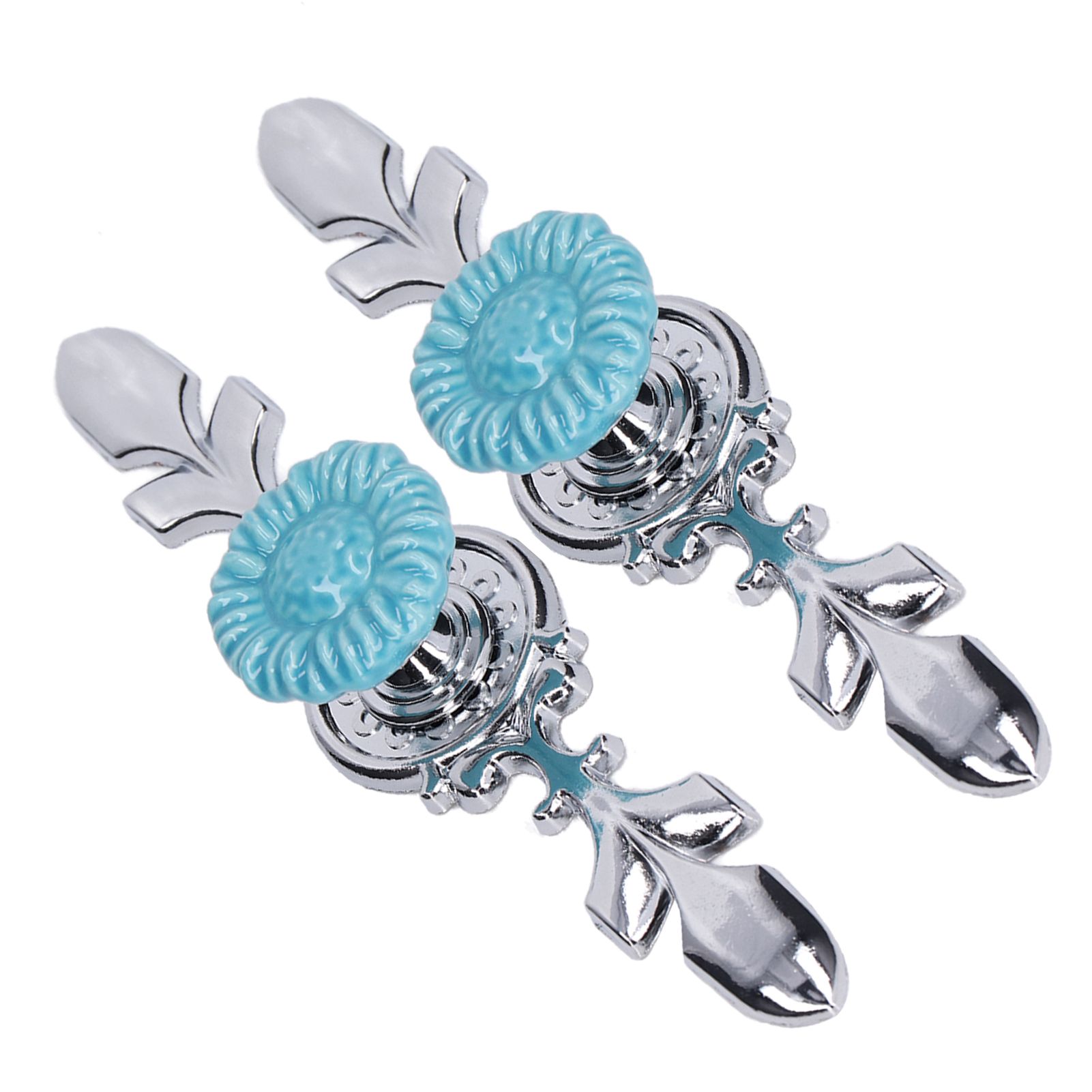 2Set Cabinet Knob Zinc Alloy Single Hole Closet Drawer Wardrobe Knob for Home Furniture Decoration1088D Sunflower - Image 5