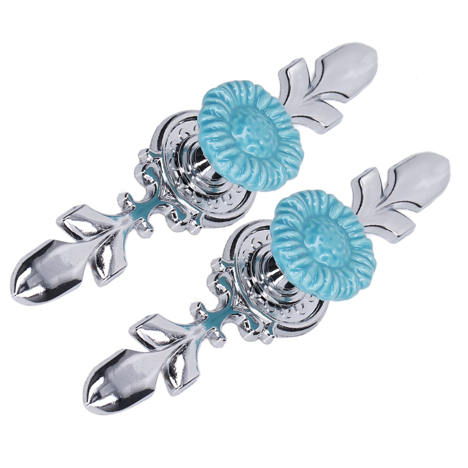 2Set Cabinet Knob Zinc Alloy Single Hole Closet Drawer Wardrobe Knob for Home Furniture Decoration1088D Sunflower - Image 6