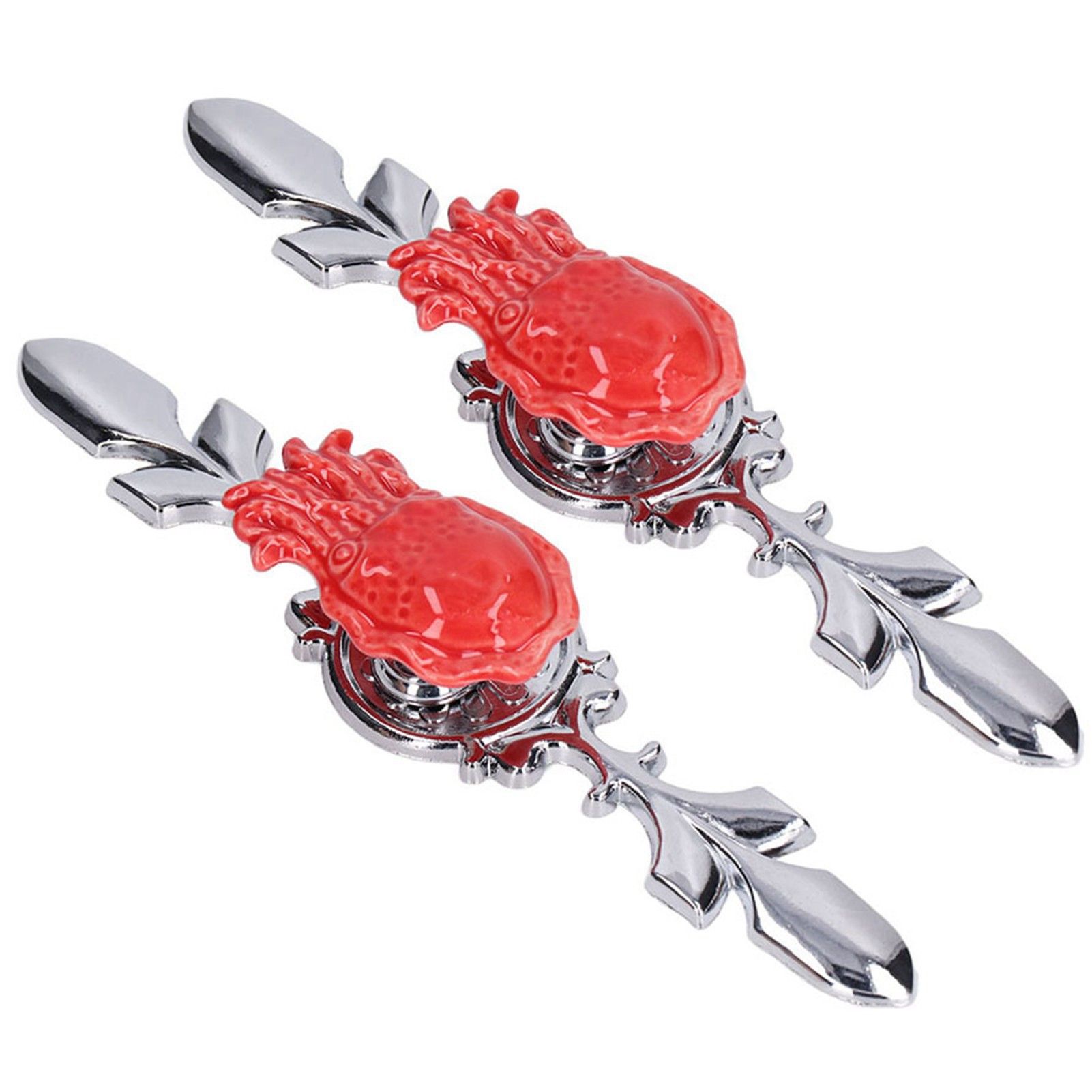 2Set Drawer Pull Knob Zinc Alloy Cabinet Wardrobe Closet Knob for Kitchen Furniture Decoration1077D Red Octopus - Image 6
