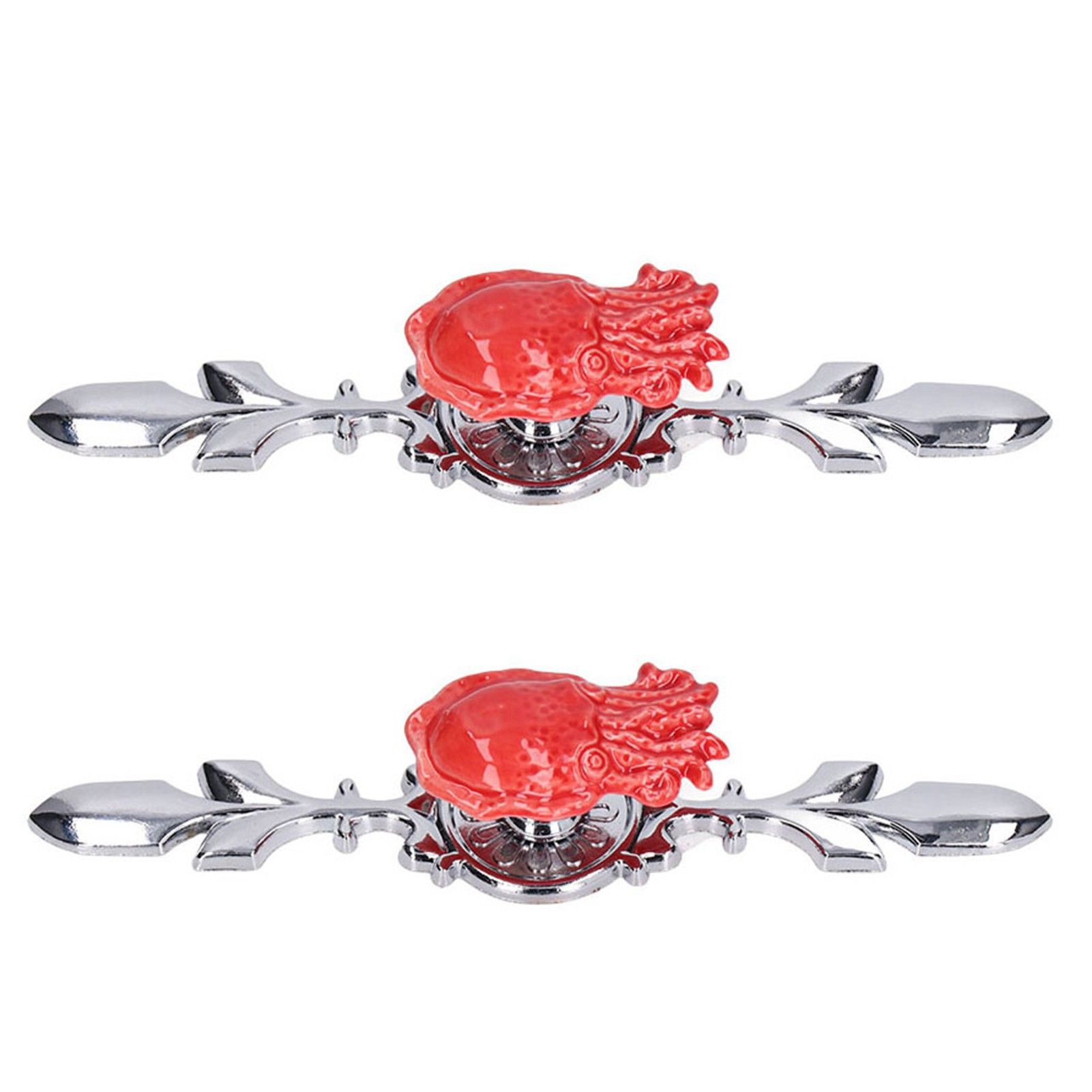 2Set Drawer Pull Knob Zinc Alloy Cabinet Wardrobe Closet Knob for Kitchen Furniture Decoration1077D Red Octopus - Image 7