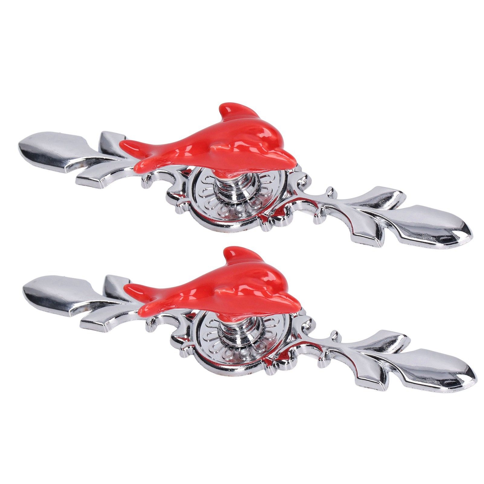 2Set Drawer Pull Knob Zinc Alloy Cabinet Wardrobe Closet Knob for Kitchen Furniture Decoration1077D Red Dolphin - Image 8