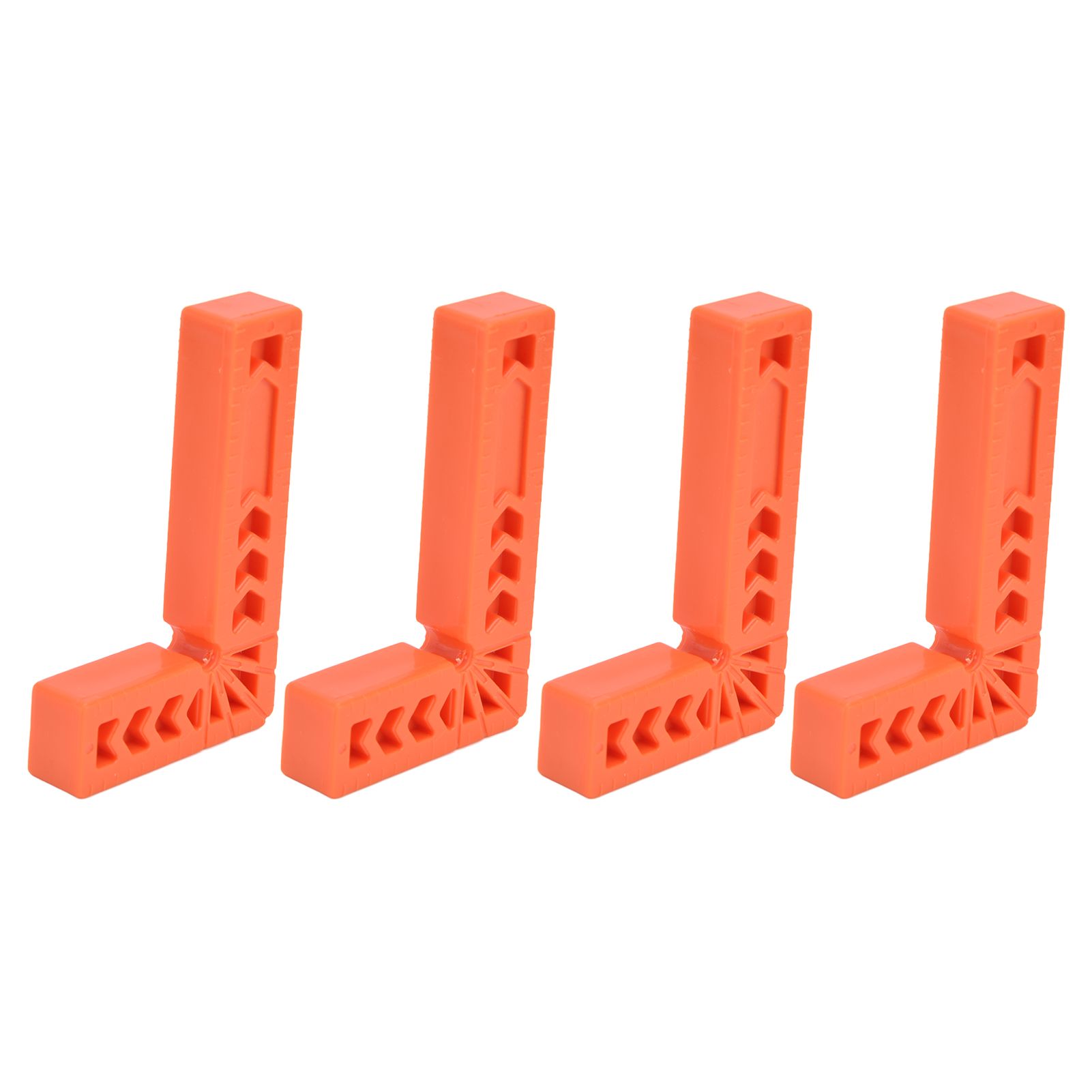4Pcs L Type Plastic Squares Multi Purpose Strong Practicability Easy to Use Plastic Right Angle Positioner for Drawers4 Inches 100mm - Image 1