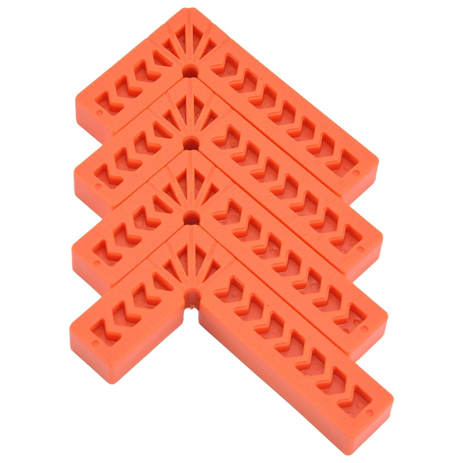 4Pcs L Type Plastic Squares Multi Purpose Strong Practicability Easy to Use Plastic Right Angle Positioner for Drawers4 Inches 100mm - Image 2