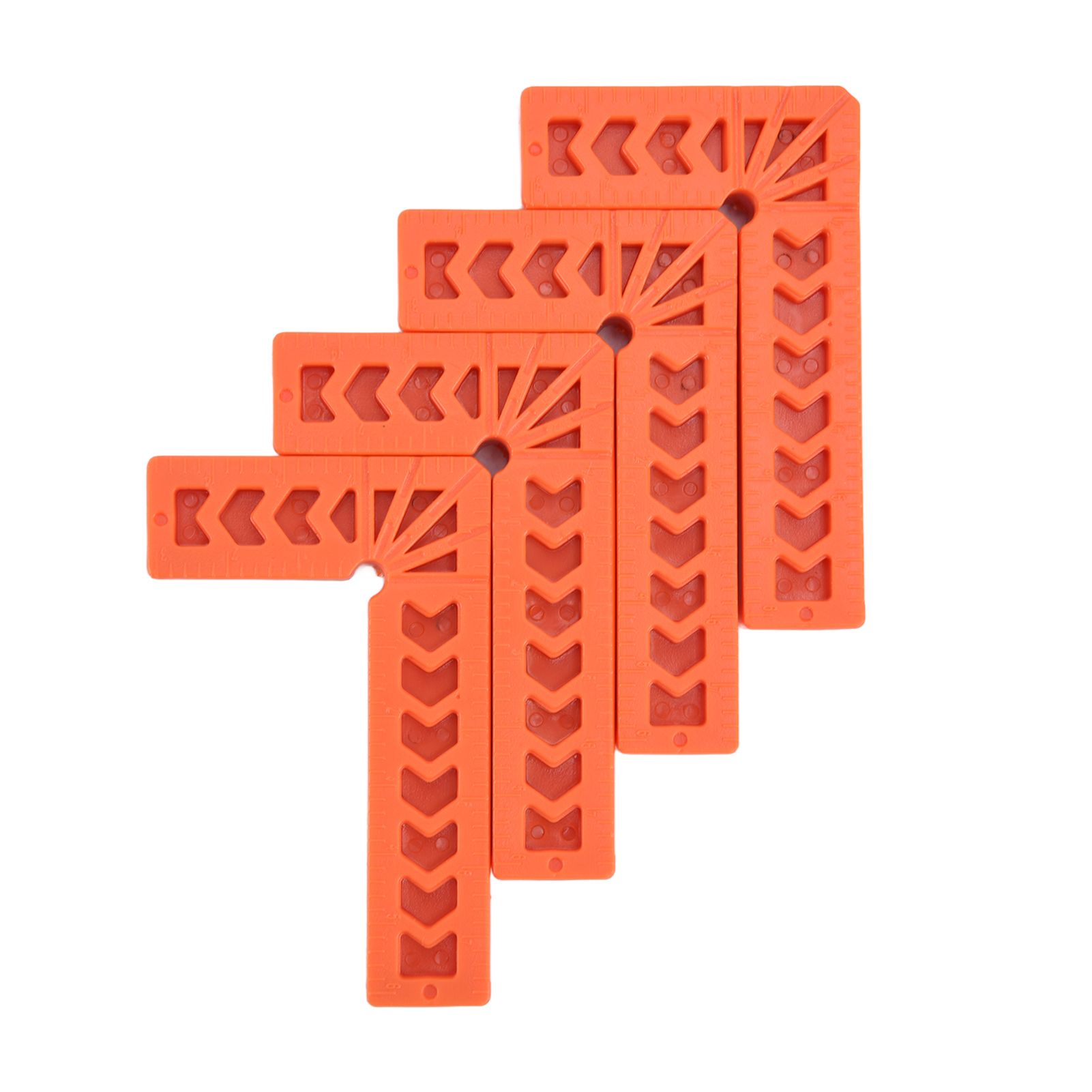 4Pcs L Type Plastic Squares Multi Purpose Strong Practicability Easy to Use Plastic Right Angle Positioner for Drawers4 Inches 100mm - Image 3