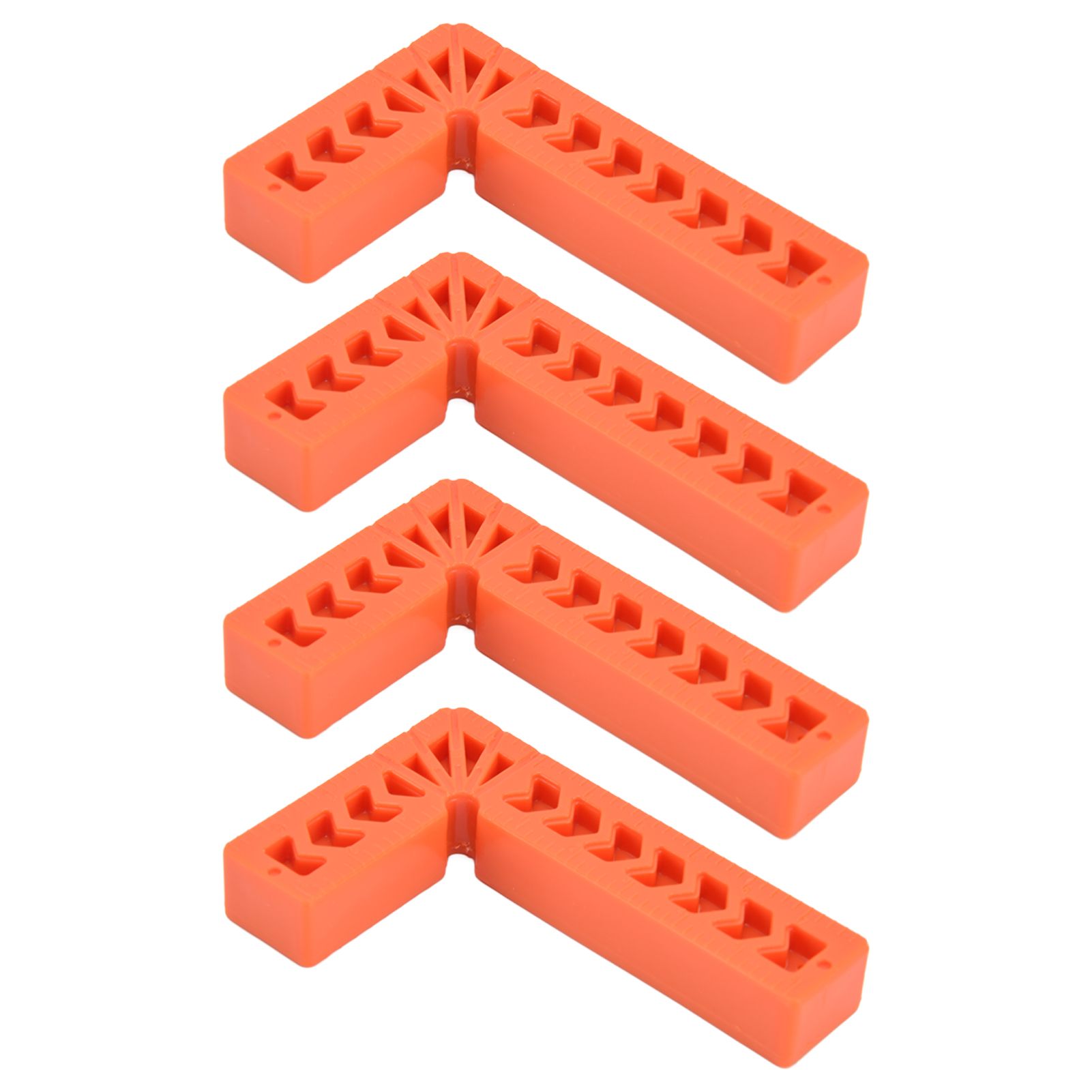 4Pcs L Type Plastic Squares Multi Purpose Strong Practicability Easy to Use Plastic Right Angle Positioner for Drawers4 Inches 100mm - Image 6
