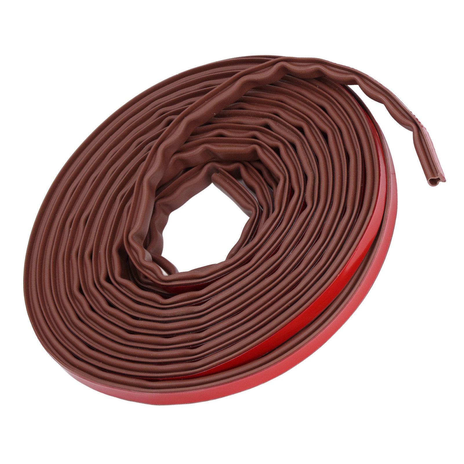 6m Door Sealing Strip Silicone Rubber Self Adhesive Weather Strip Brown Window Sealing Strip for HomeHeight 6mm / 0.2in - Image 4