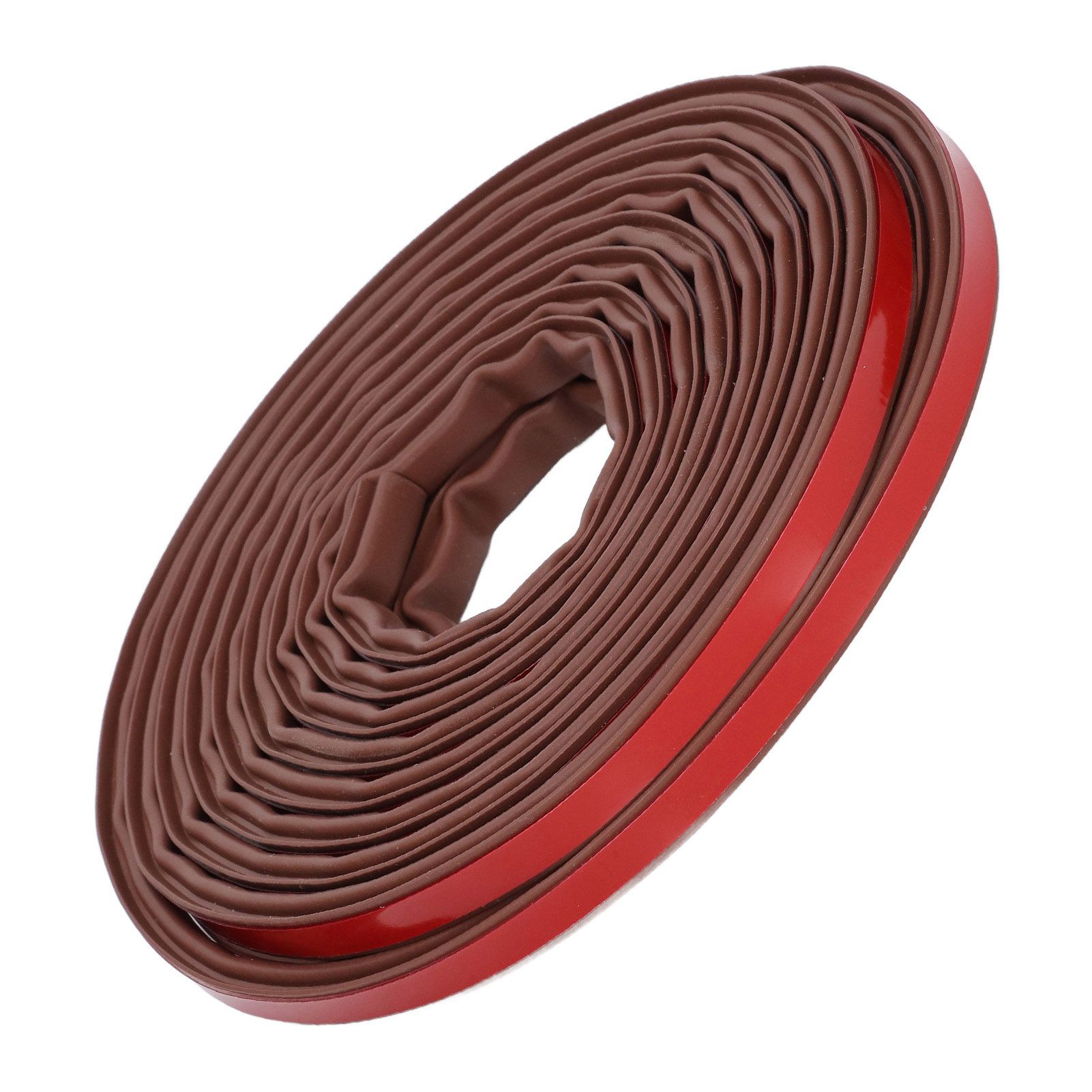 6m Door Sealing Strip Silicone Rubber Self Adhesive Weather Strip Brown Window Sealing Strip for HomeHeight 6mm / 0.2in - Image 6