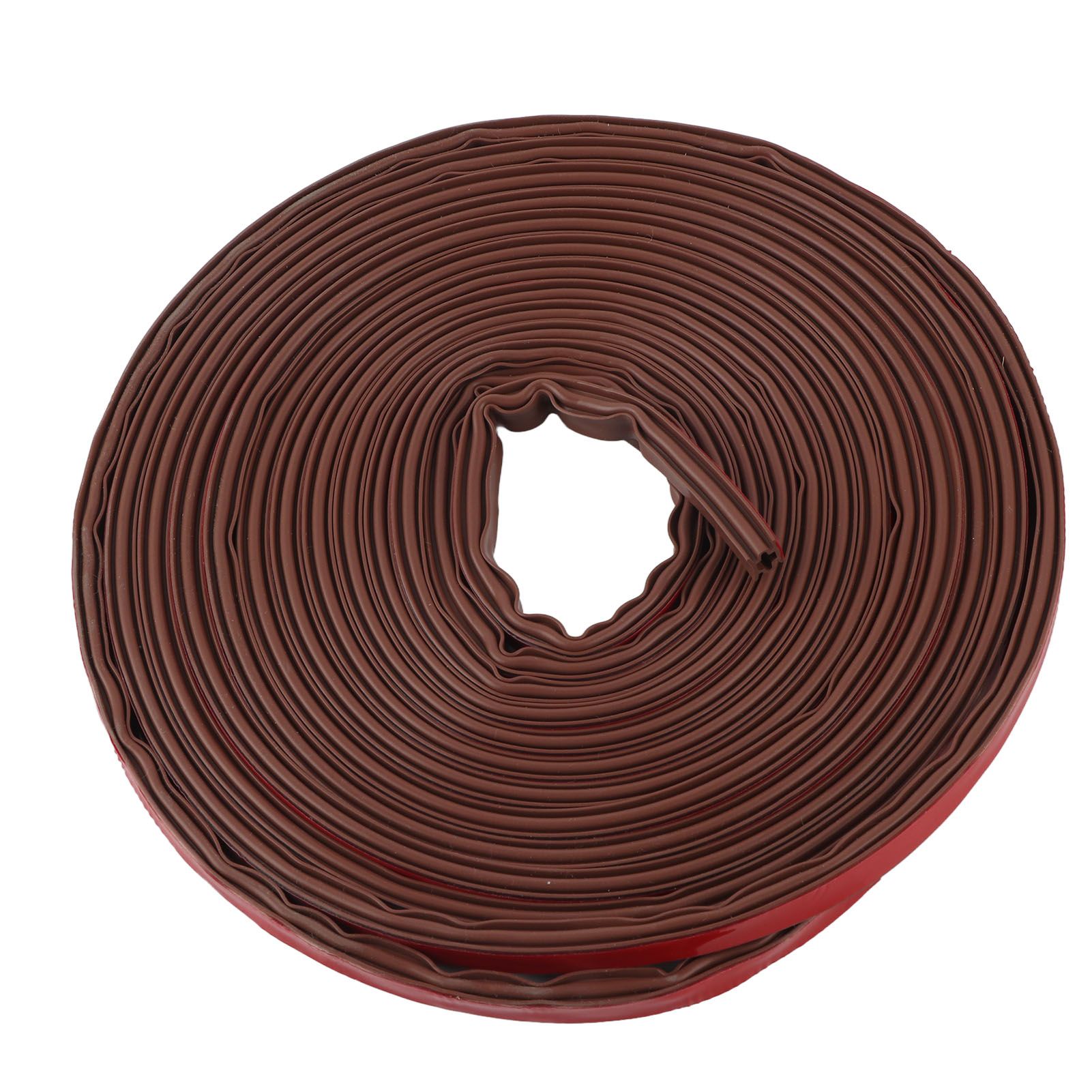 6m Door Sealing Strip Silicone Rubber Self Adhesive Weather Strip Brown Window Sealing Strip for HomeHeight 8mm / 0.3in - Image 2