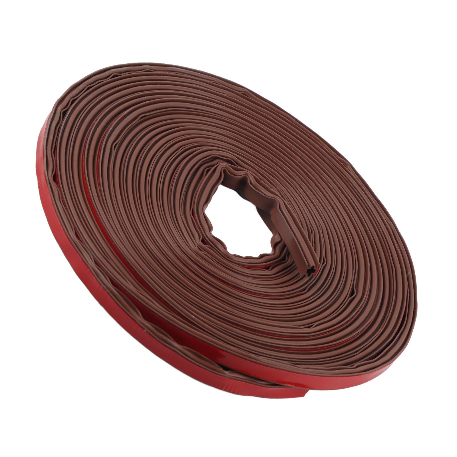 6m Door Sealing Strip Silicone Rubber Self Adhesive Weather Strip Brown Window Sealing Strip for HomeHeight 8mm / 0.3in - Image 4
