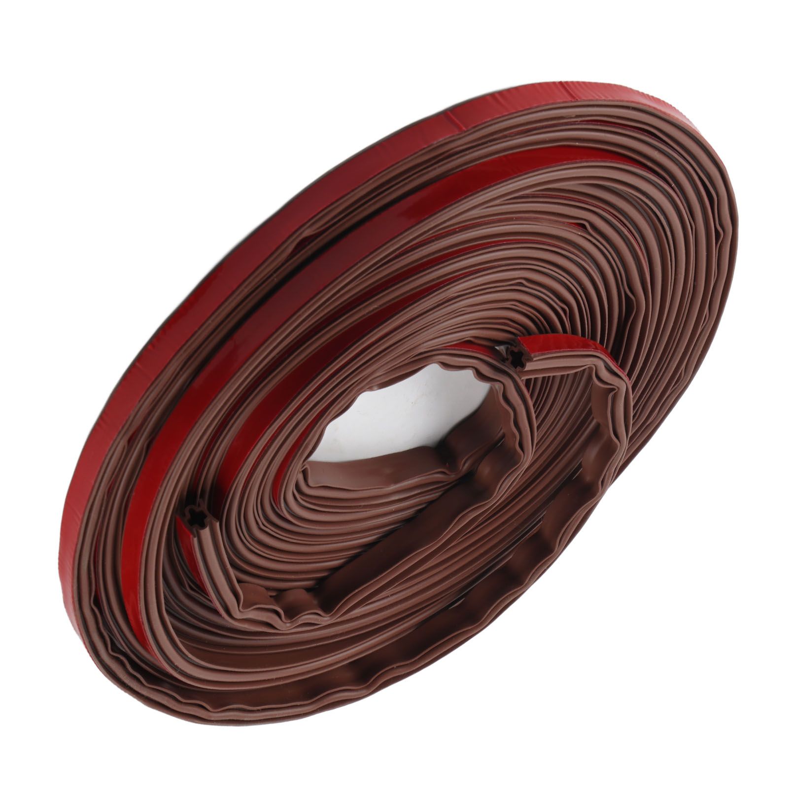 6m Door Sealing Strip Silicone Rubber Self Adhesive Weather Strip Brown Window Sealing Strip for HomeHeight 8mm / 0.3in - Image 6