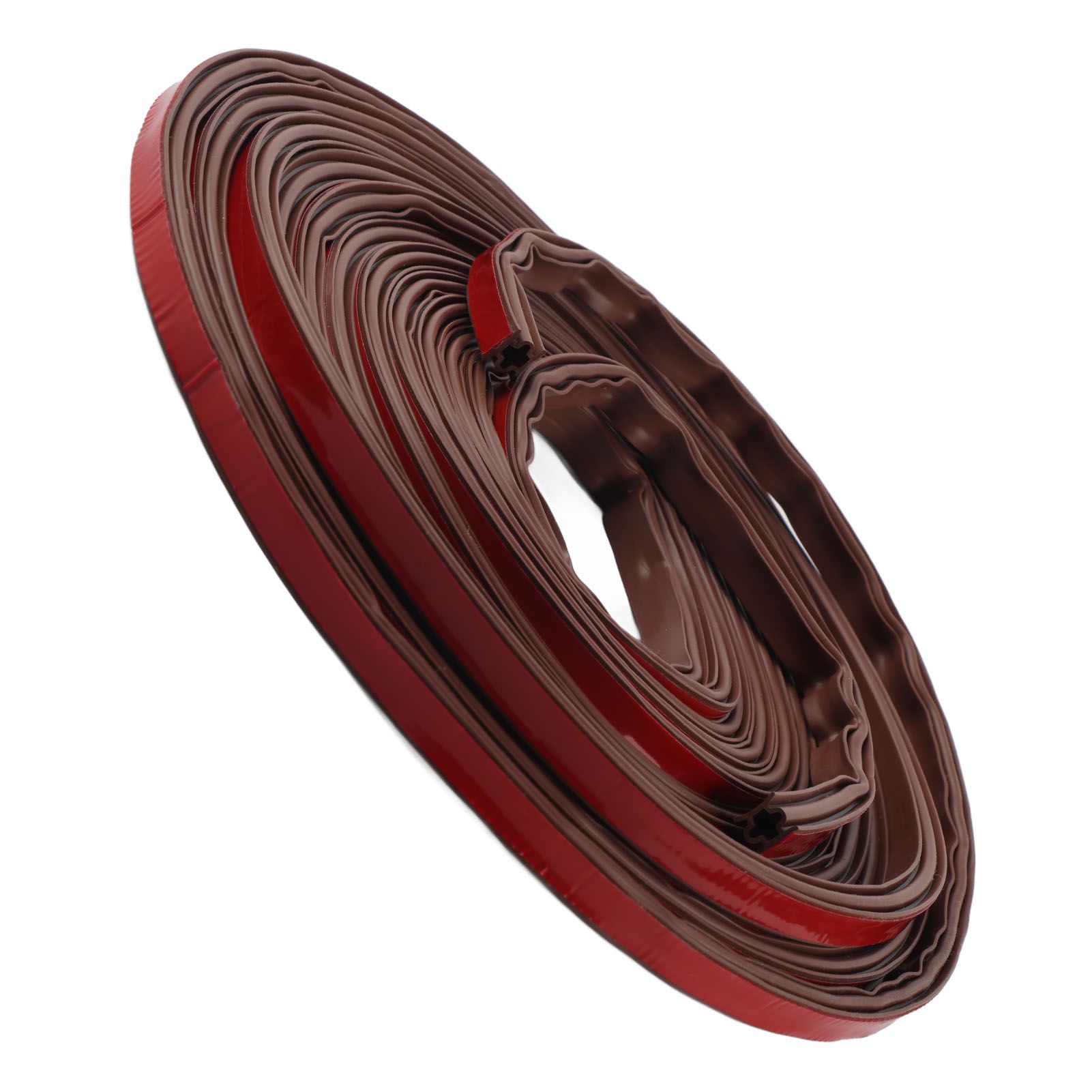6m Door Sealing Strip Silicone Rubber Self Adhesive Weather Strip Brown Window Sealing Strip for HomeHeight 8mm / 0.3in - Image 7
