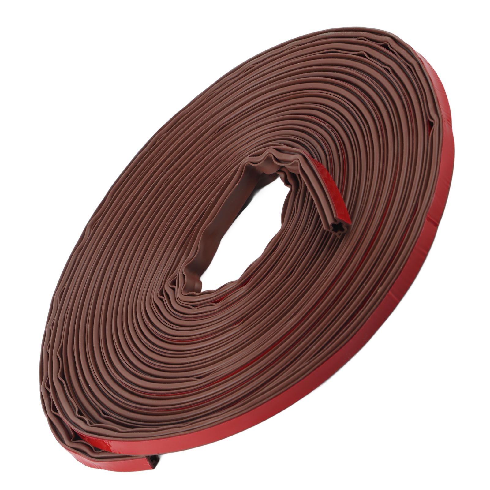 6m Door Sealing Strip Silicone Rubber Self Adhesive Weather Strip Brown Window Sealing Strip for HomeHeight 8mm / 0.3in - Image 8