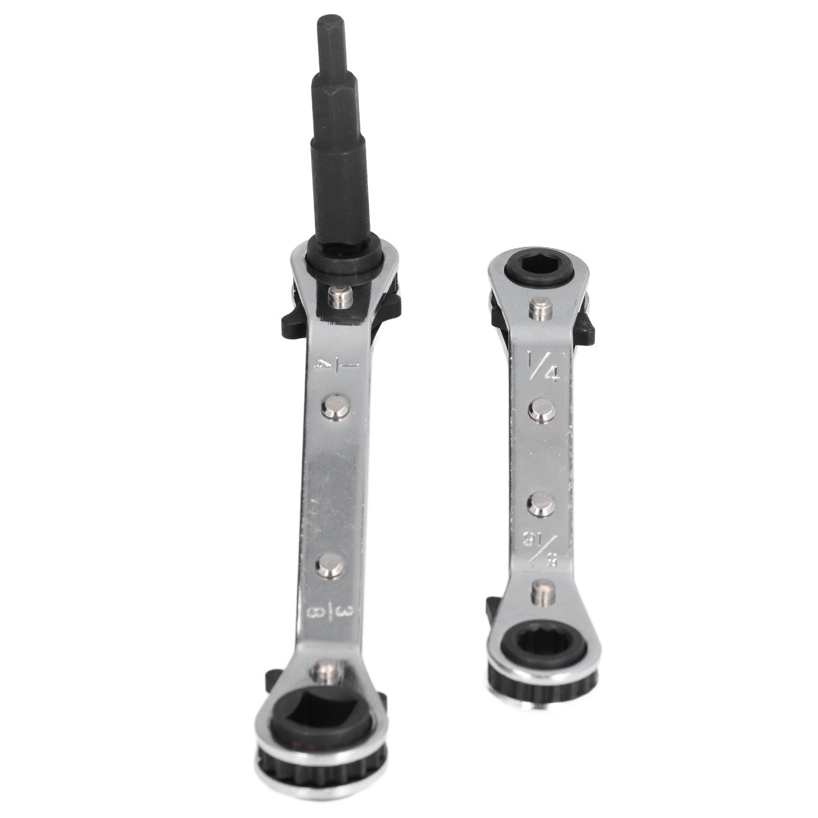 CT122 Refrigerator Ratchet Wrench 1/4 3/16 5/16 3/8 Stainless Steel Wrench Air Conditioner Repair Tool for Household - Image 7
