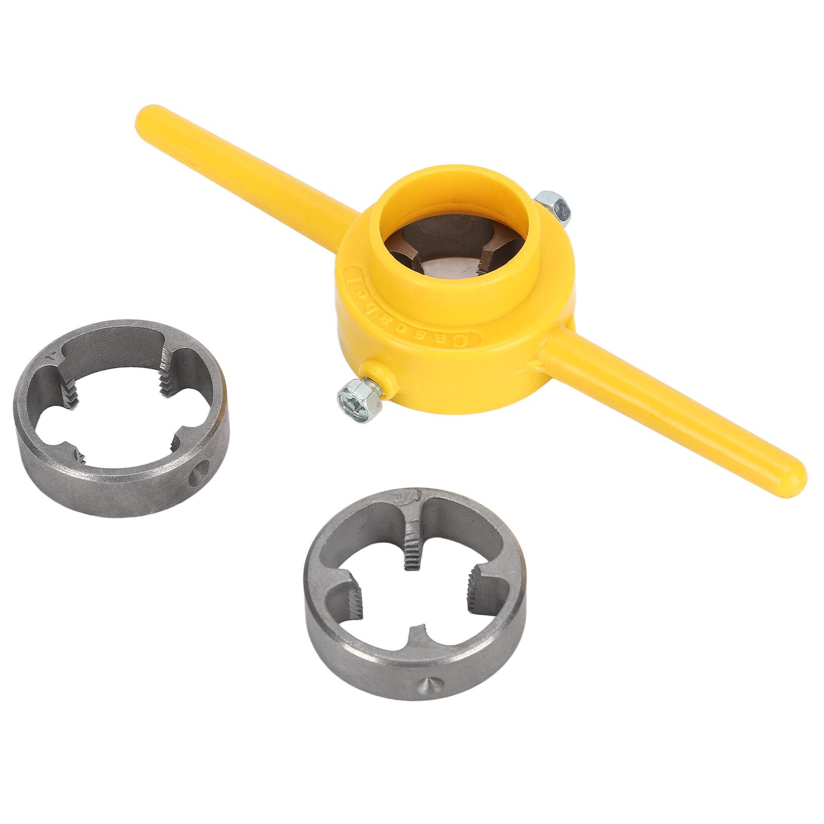 Pipe Threader 60 Degree Durable Manual Pipe Threading Kit with 3 Different Sizes Molds Shells for PVC NPT Plastic Pipes - Image 5