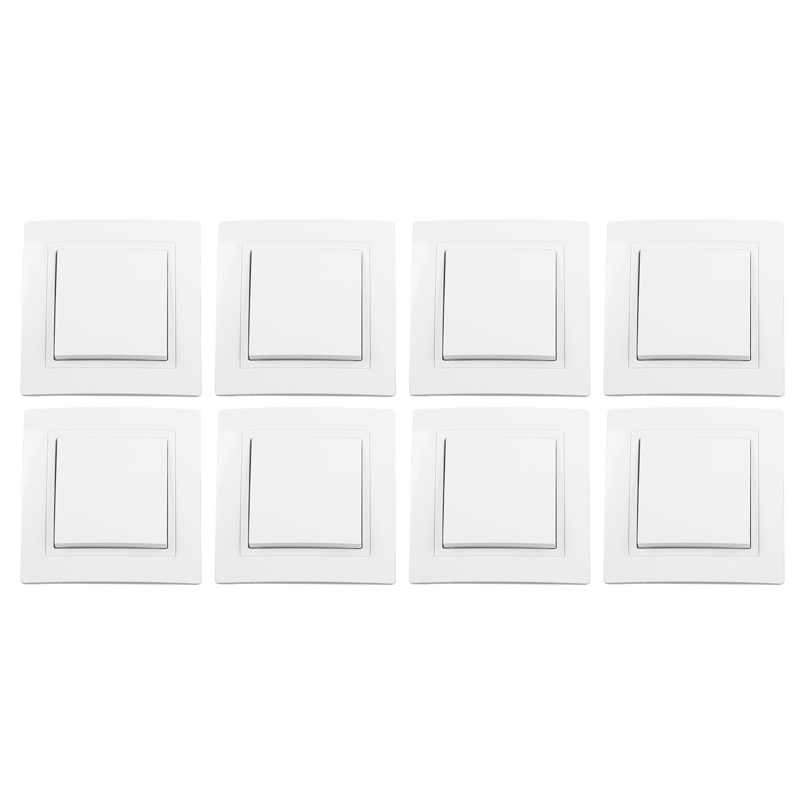 8Pcs Single Pole Light Switch 10A/250V Wall Decorative Paddle Rocker Switch European Regulations for House Use - Image 4