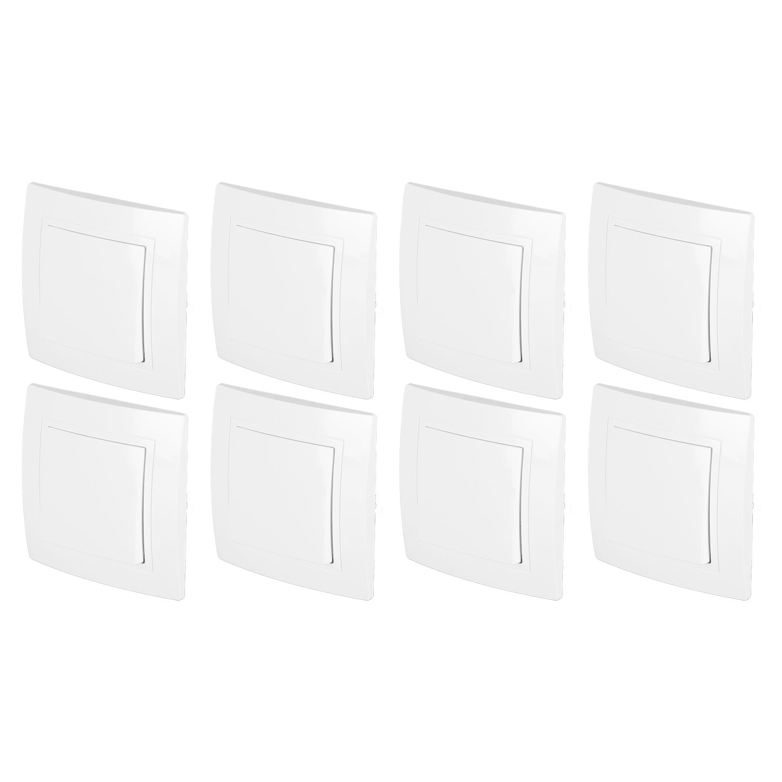 8Pcs Single Pole Light Switch 10A/250V Wall Decorative Paddle Rocker Switch European Regulations for House Use - Image 7