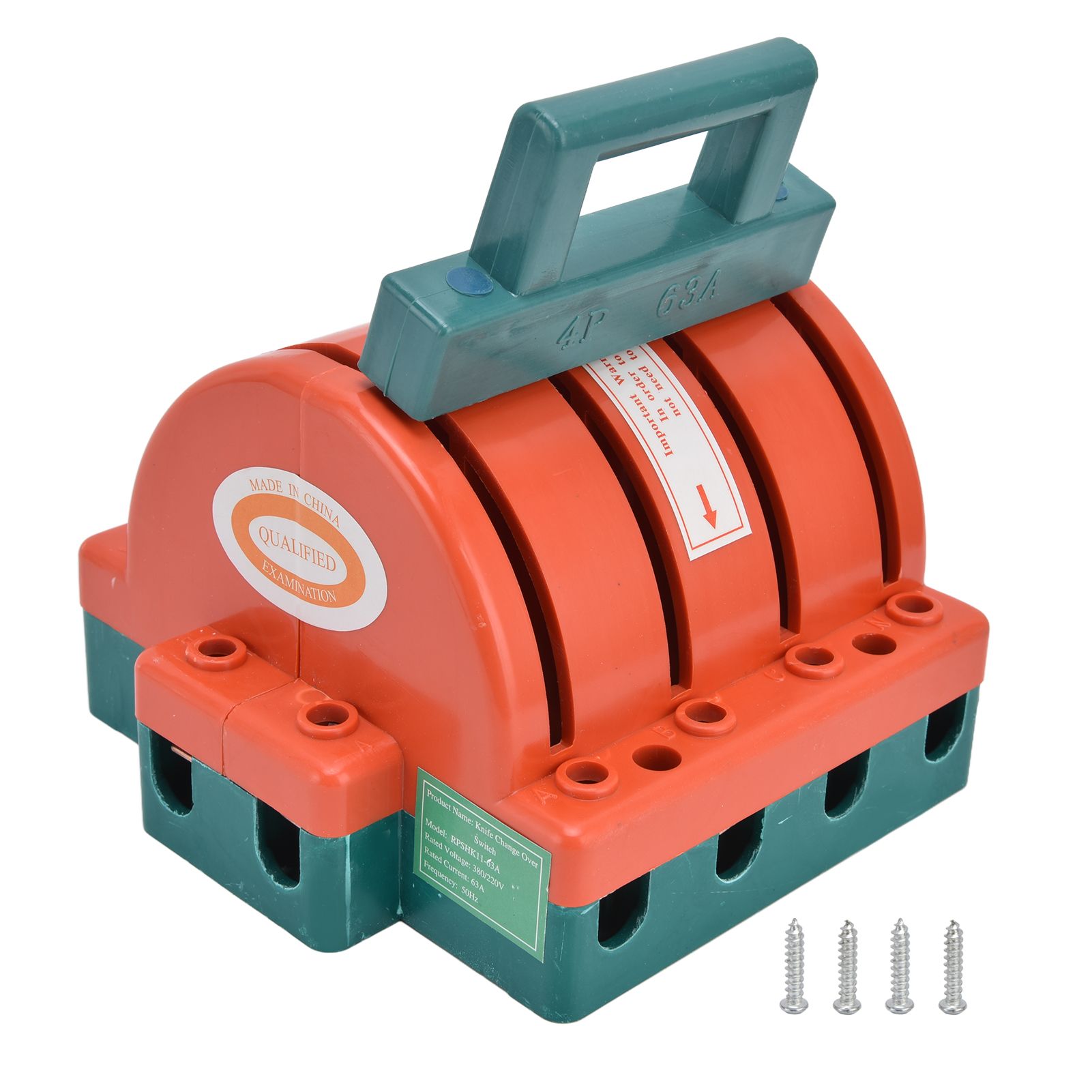 4P 63A 380V Disconnect Knife Switch Double Throw Knife Safety Disconnect Switch for Industrial Enterprises - Image 1