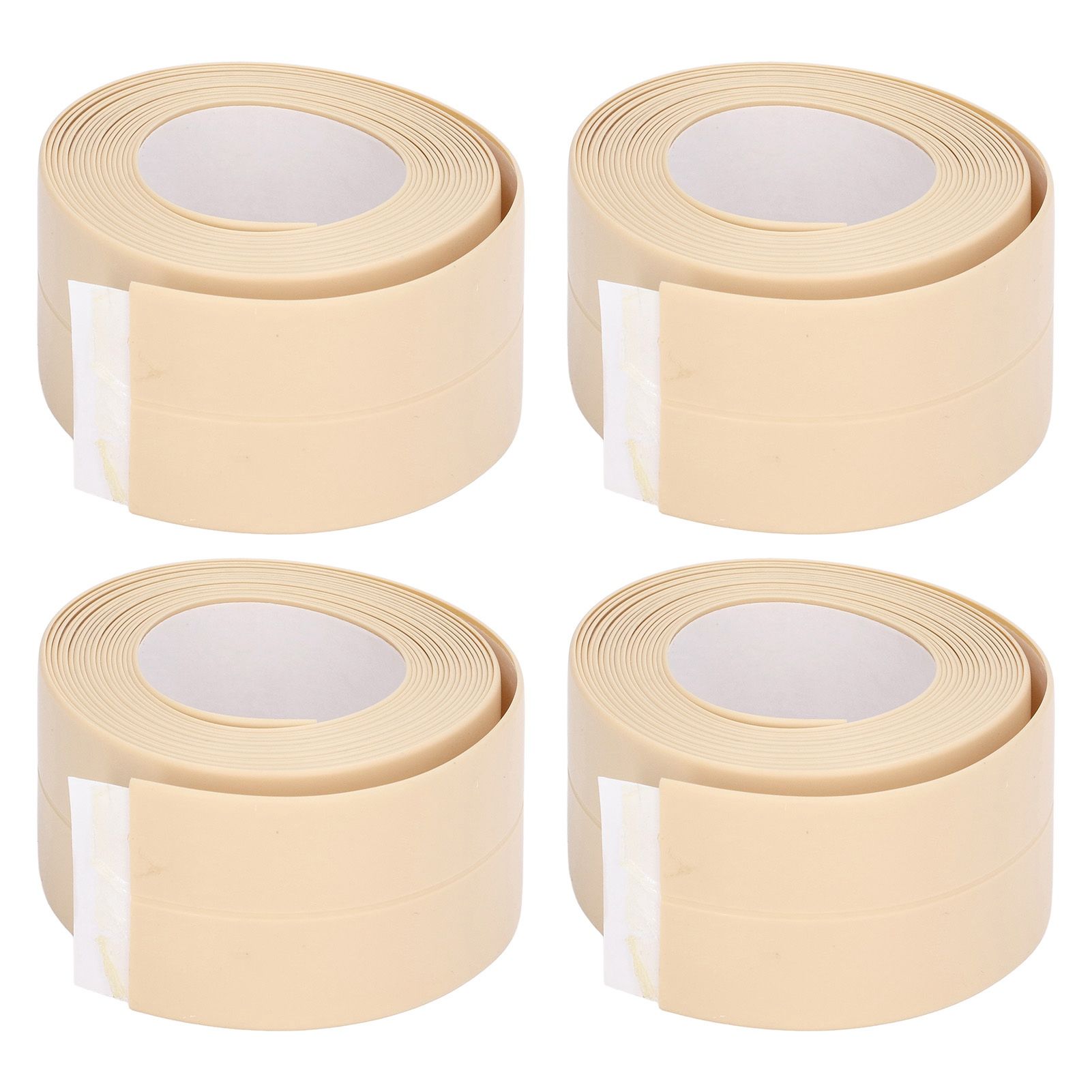 4Pcs Kitchen Sealant Strip PVC Waterproof Self Adhesive Sealing Tape for Bathroom Sink - Image 1