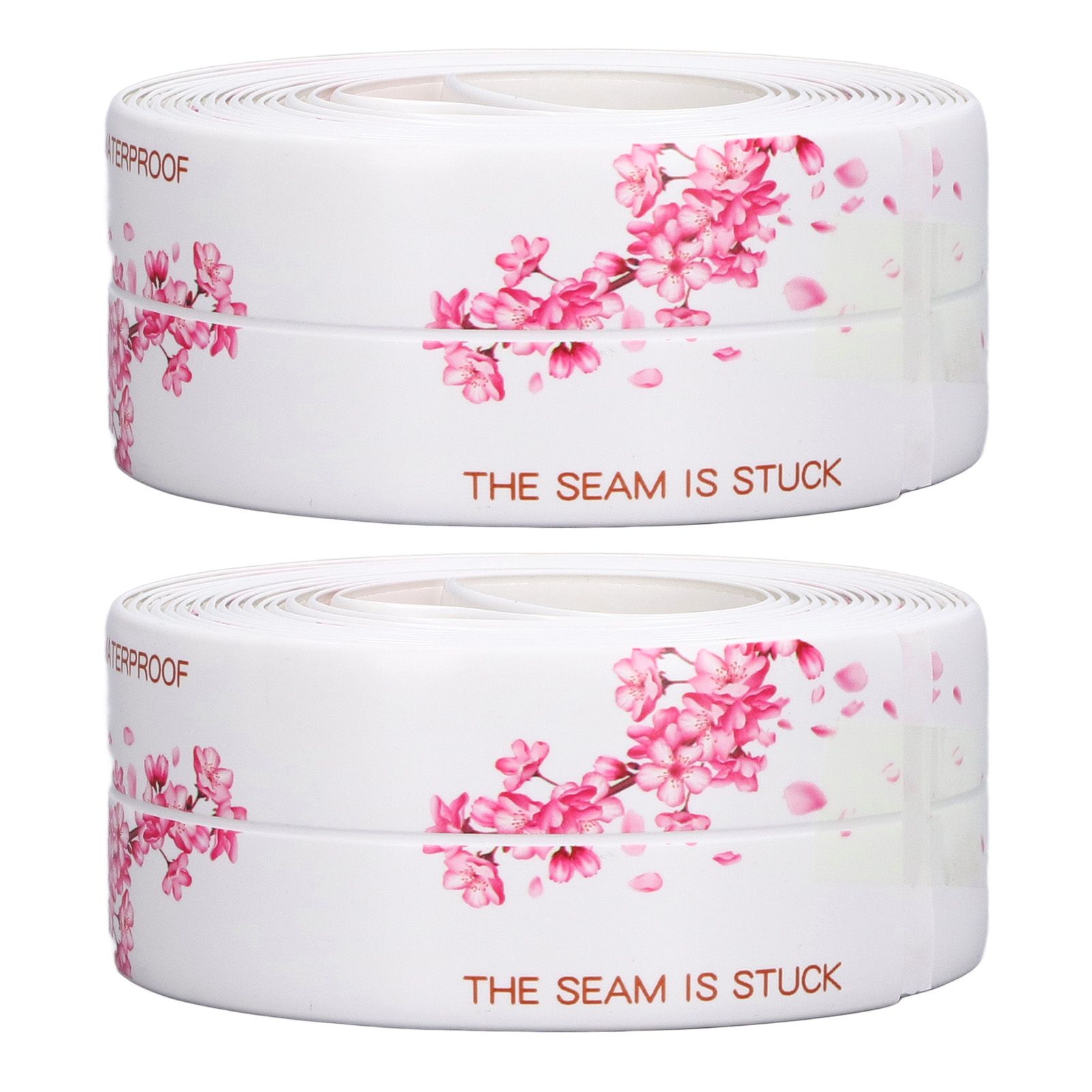 2Pcs Waterproof Tape Self Adhesive PVC Sealing Caulking Strip for Kitchen Bathroom 3.2 Meter - Image 2
