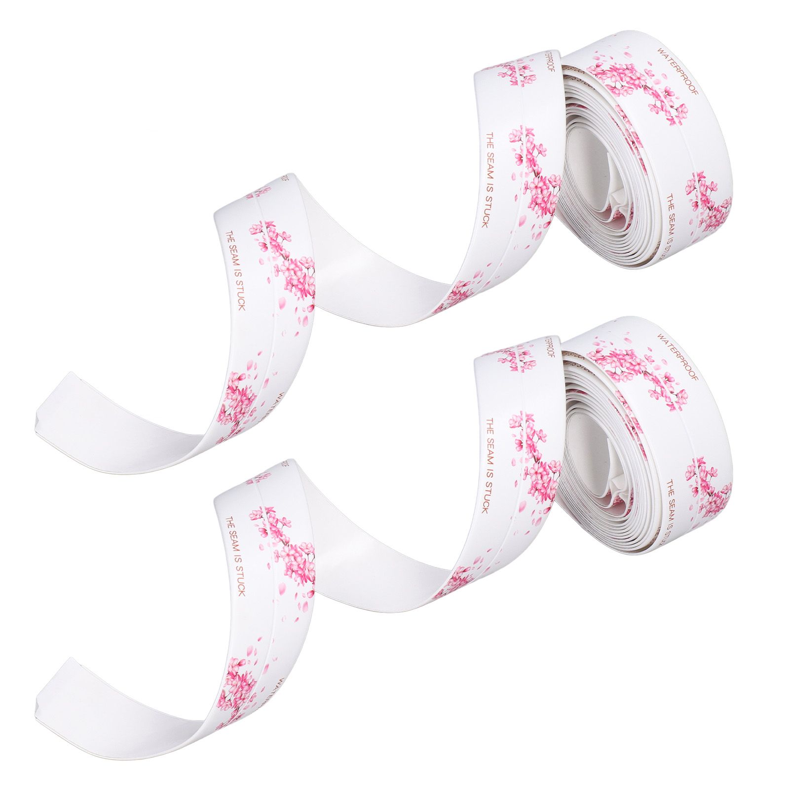 2Pcs Waterproof Tape Self Adhesive PVC Sealing Caulking Strip for Kitchen Bathroom 3.2 Meter - Image 5