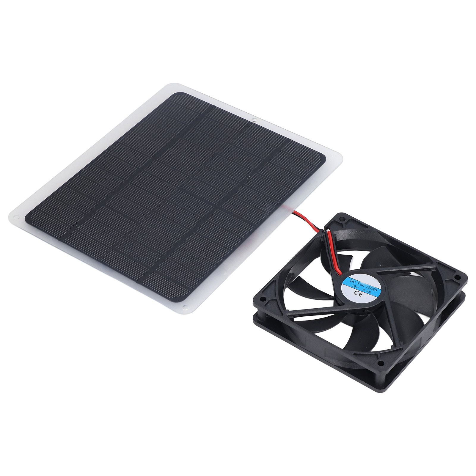 Solar Fan 10W 12V Effective Deodorization Energy Saving Portable USB Solar Exhaust Fan for Pet Houses RV Greenhouses - Image 2