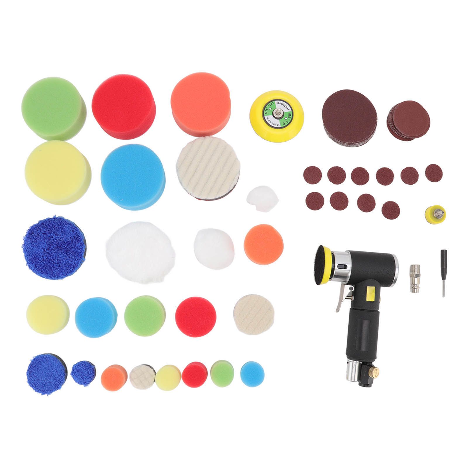 Mini Air Sander Eccentric Pneumatic Grinder Grinding Sanding Machine for Woodworking - Image 1