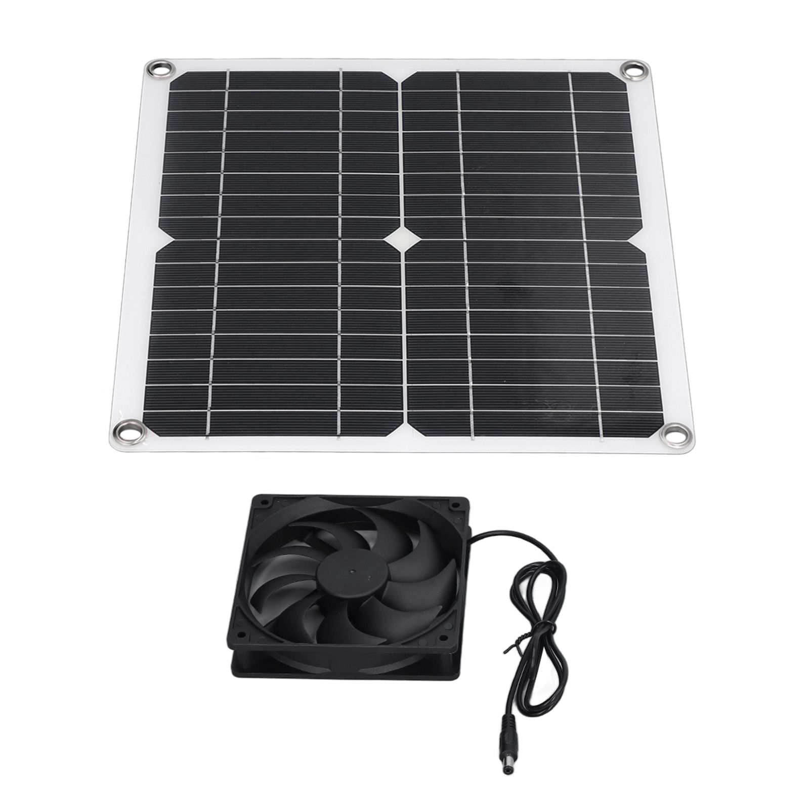 12W Solar Panel Fan Kit USB Solar Powered Fan for Greenhouses Sheds Pet Houses Mobile Phone Charging - Image 6