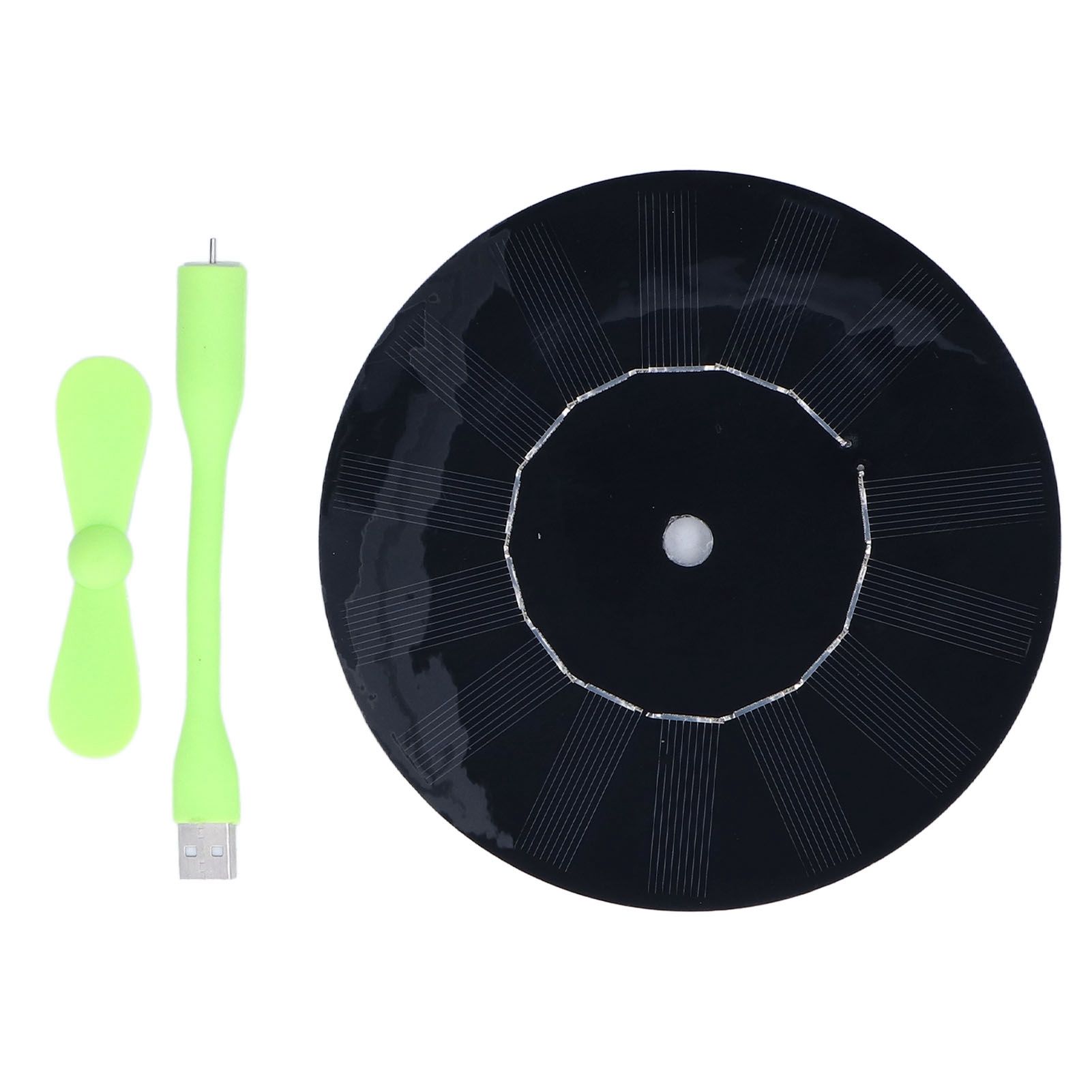 Small USB Car Fan Multifunction Round Monocrystalline Silicone Solar Powered Car Exhaust Fan 5W - Image 2