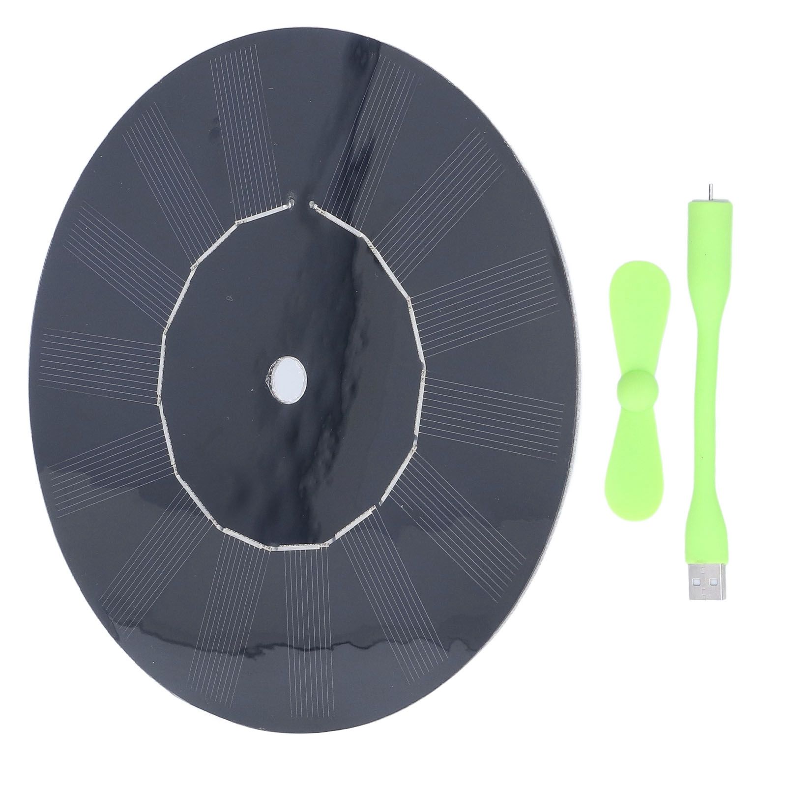 Small USB Car Fan Multifunction Round Monocrystalline Silicone Solar Powered Car Exhaust Fan 5W - Image 6