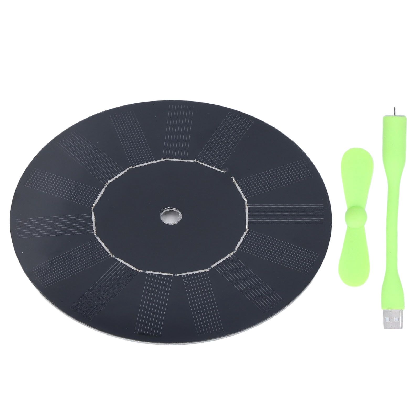 Small USB Car Fan Multifunction Round Monocrystalline Silicone Solar Powered Car Exhaust Fan 5W - Image 7