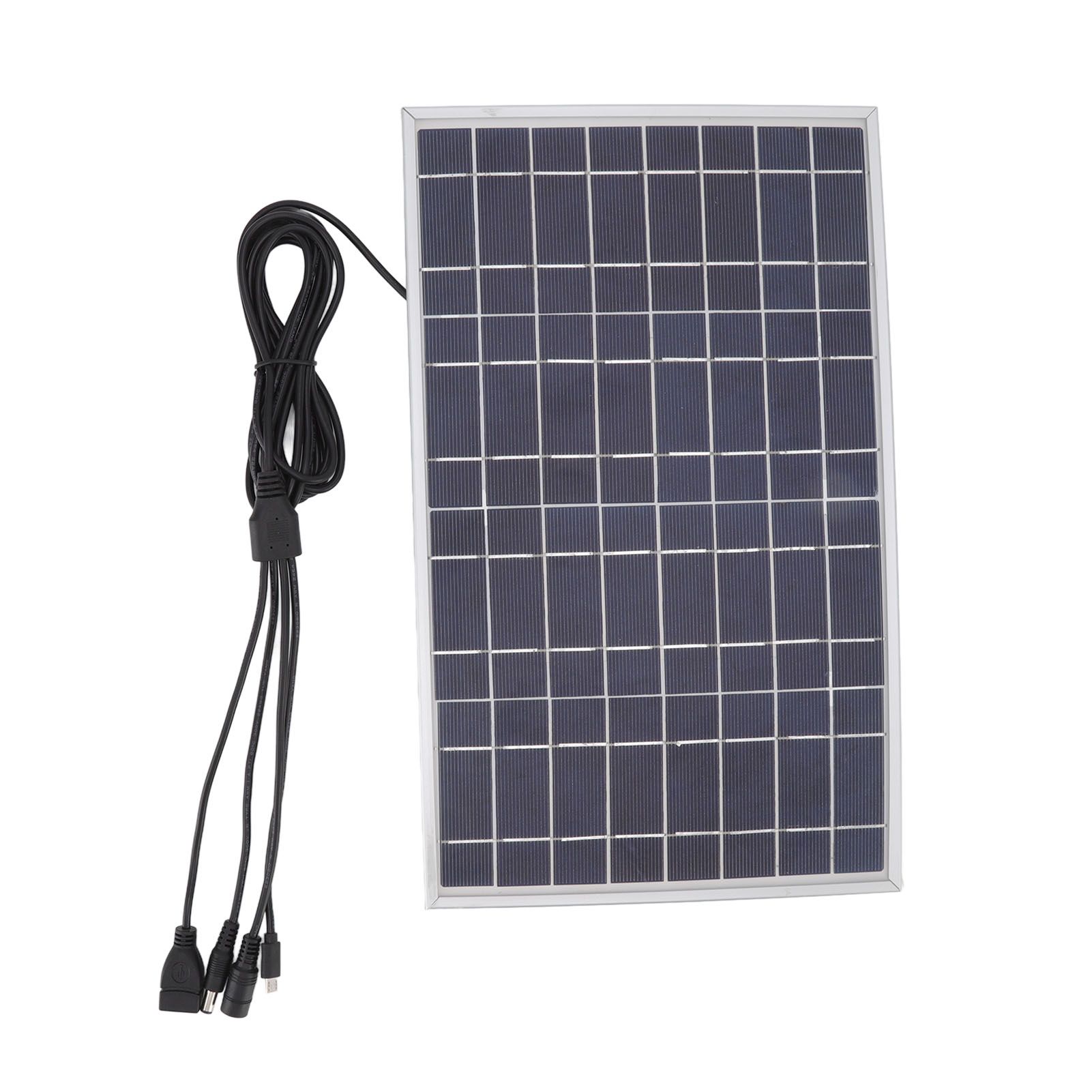 8V 15W Solar Panel High Efficiency Solar Charging Panel Outdoor Battery Charger for Household Car Boat - Image 1