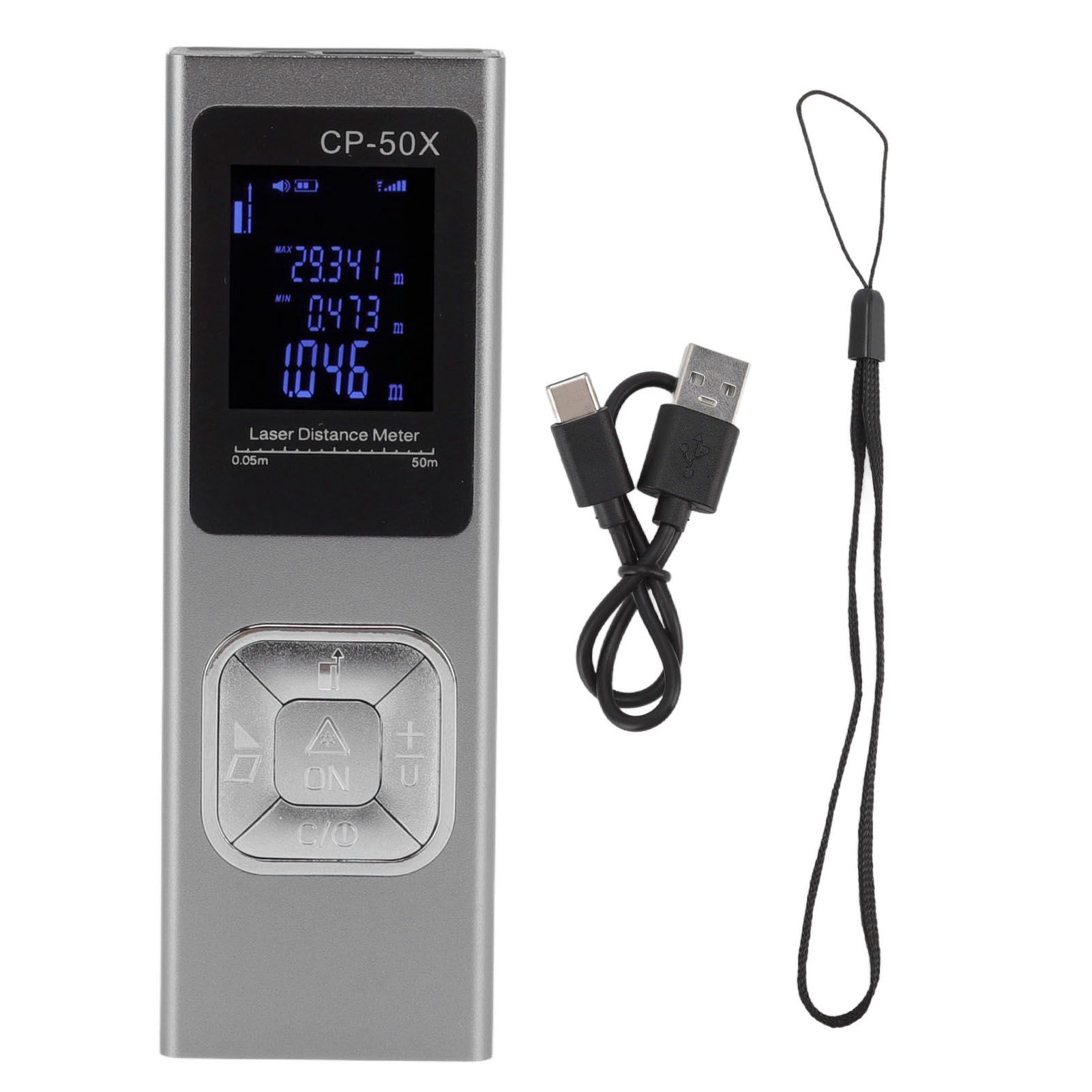 Distance Meter Accurate Voice Broadcast Small Electronic Ruler Handheld Rangefinder for Indoor 164ft - Image 1