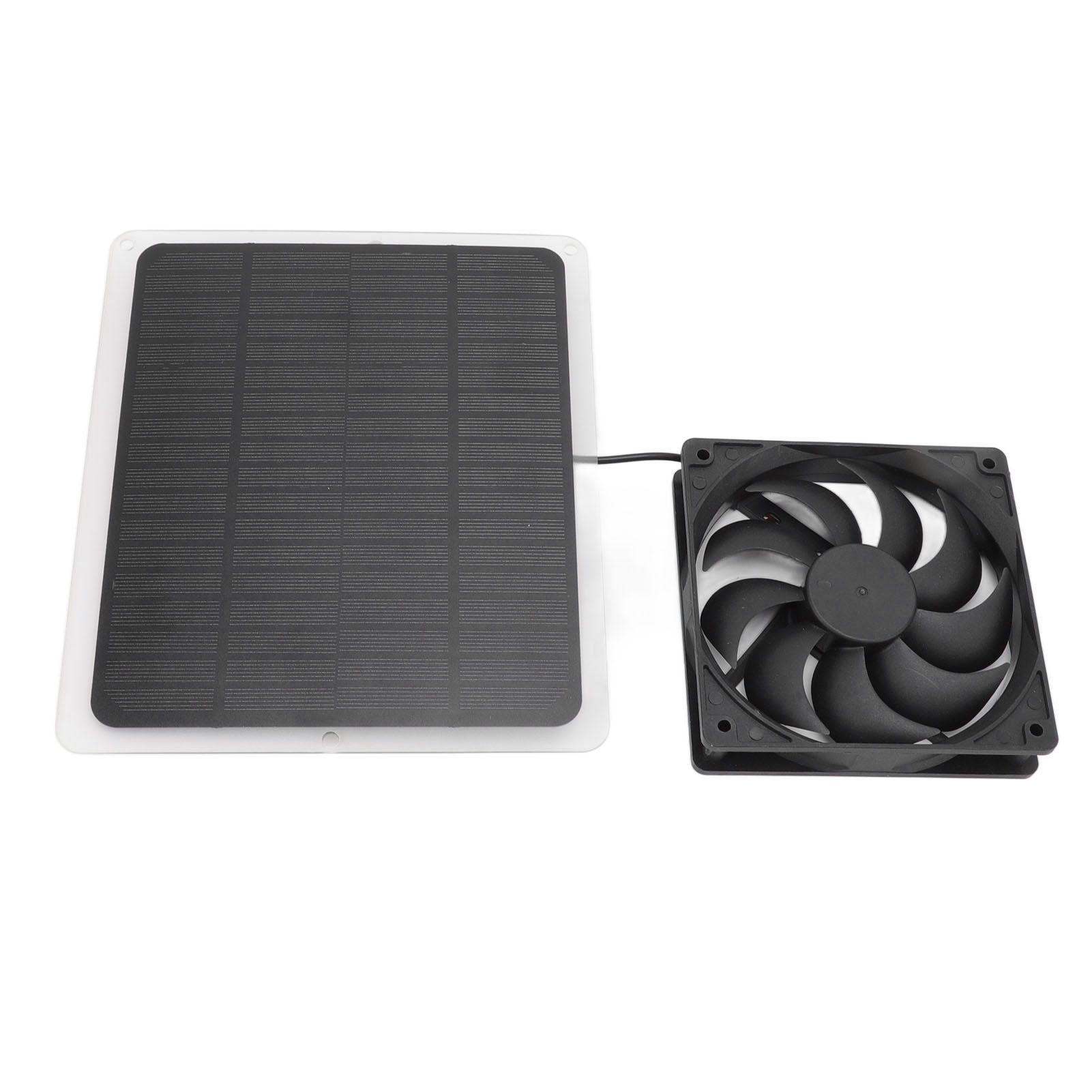 10W Solar Panel Fan Kit Lightweight Solar Charger Panel Fan for Greenhouse Pet House Tree House - Image 3