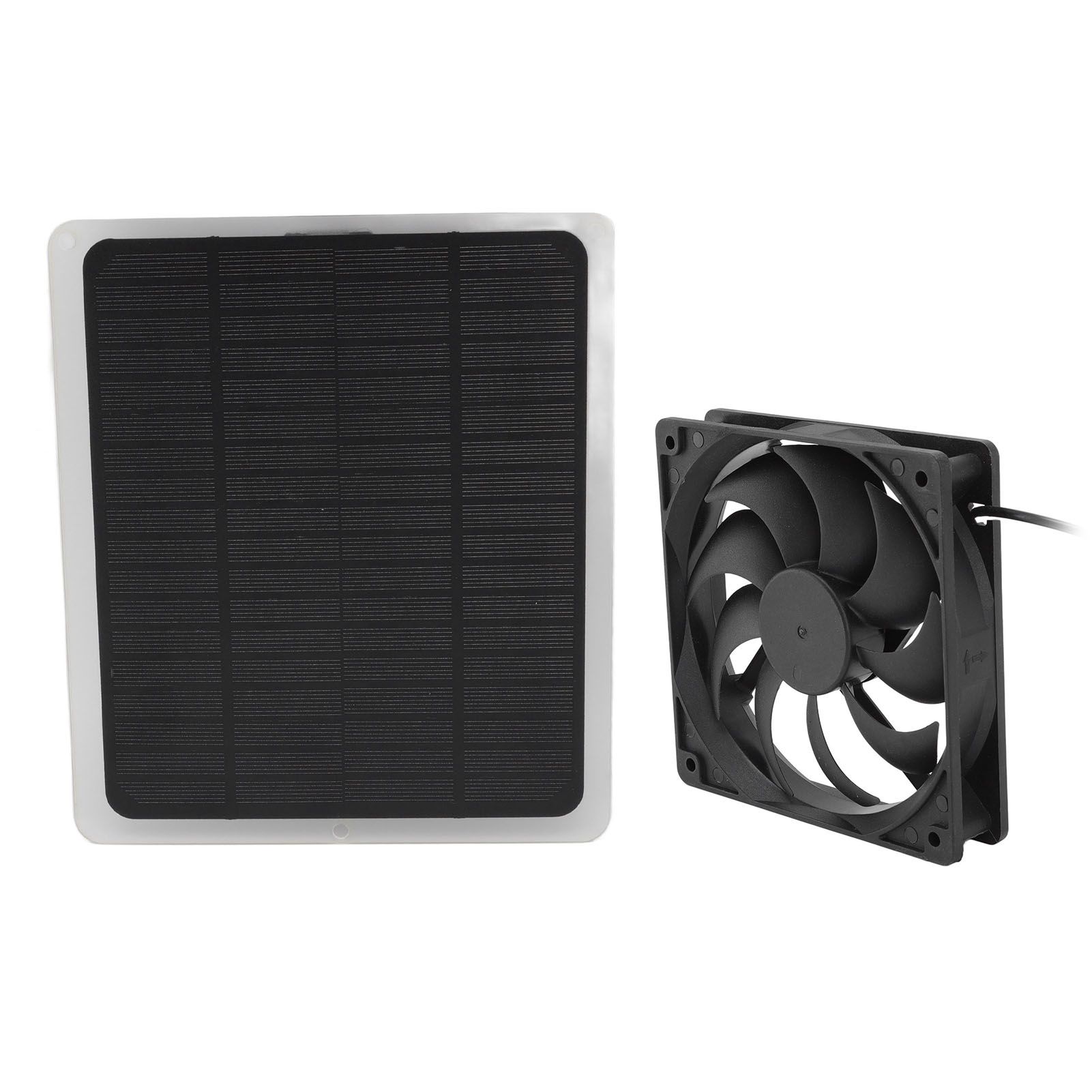10W Solar Panel Fan Kit Lightweight Solar Charger Panel Fan for Greenhouse Pet House Tree House - Image 6