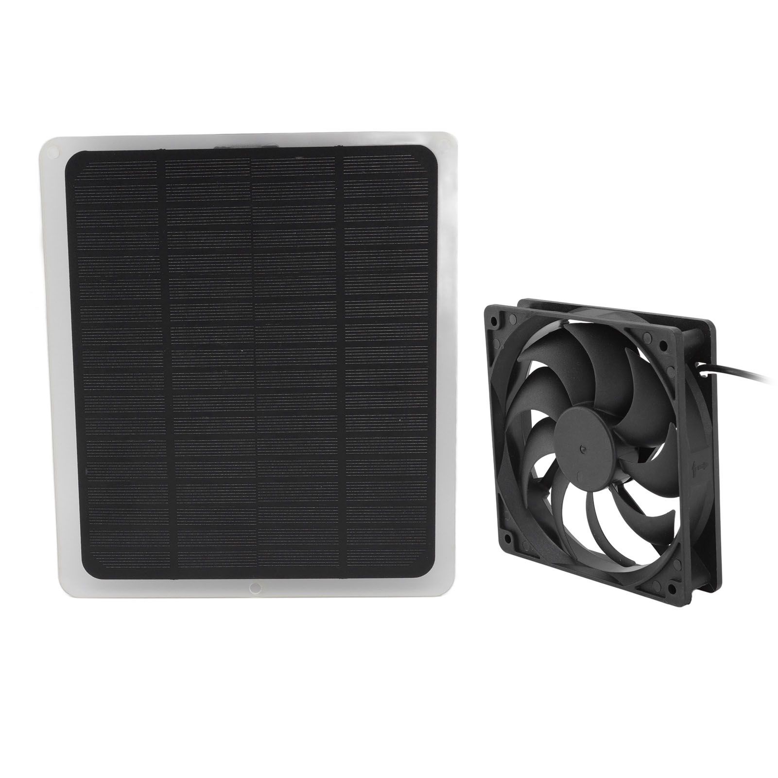 10W Solar Panel Fan Kit Lightweight Solar Charger Panel Fan for Greenhouse Pet House Tree House - Image 7